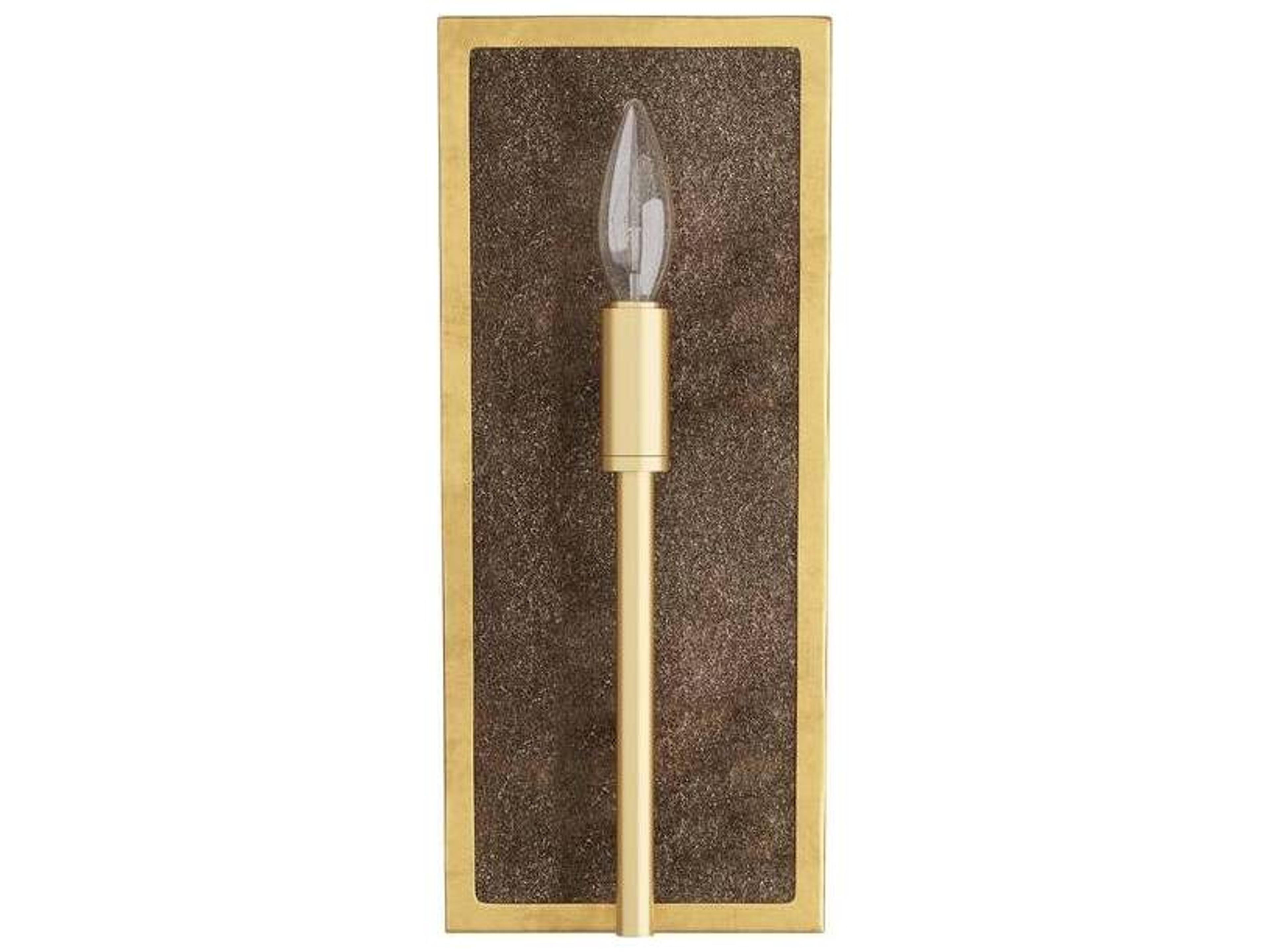 Arteriors Home 1-Light Brown Brass Wall Sconce