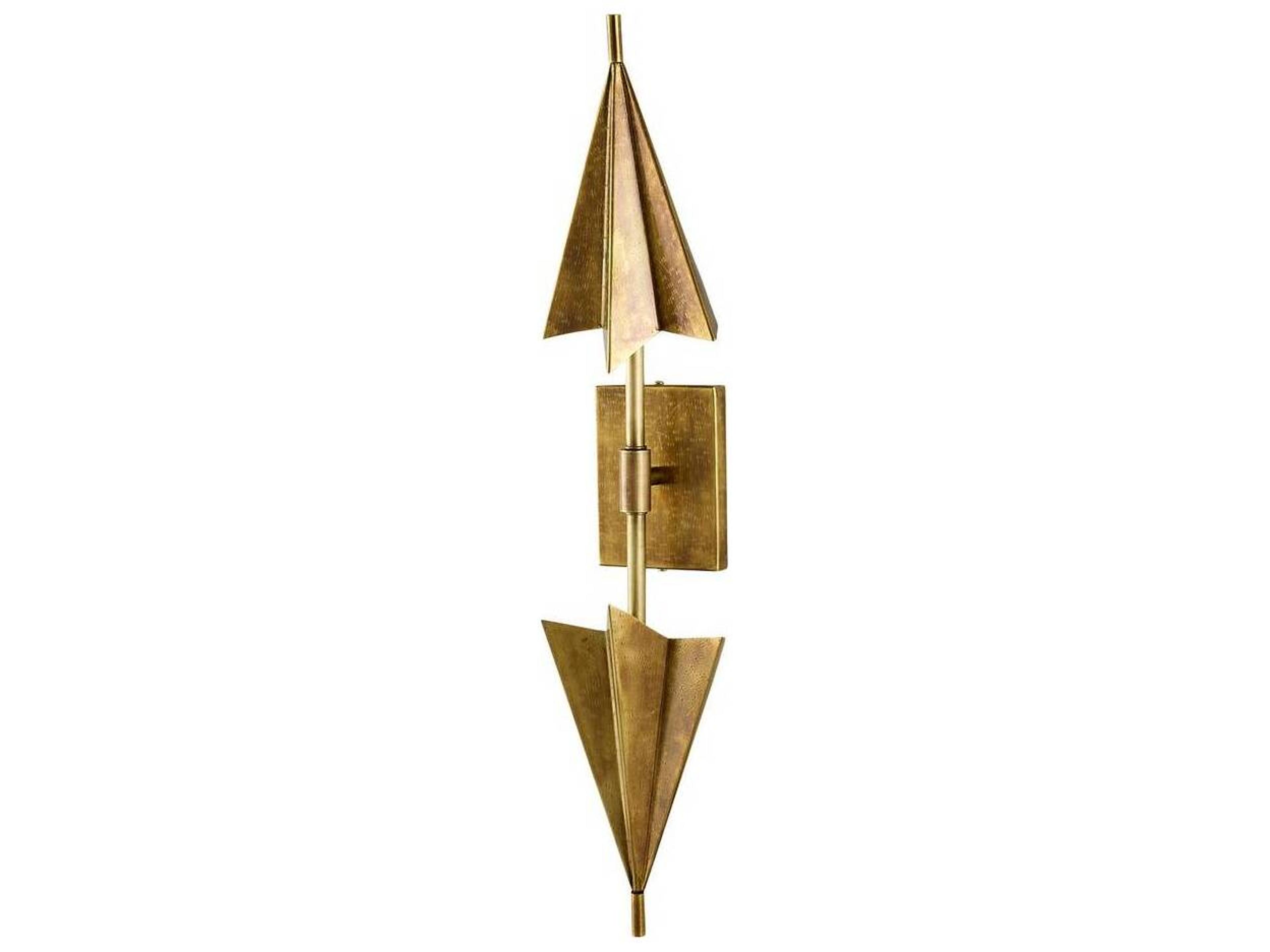Arteriors Home Canary 2-Light Antique Brass Wall Sconce