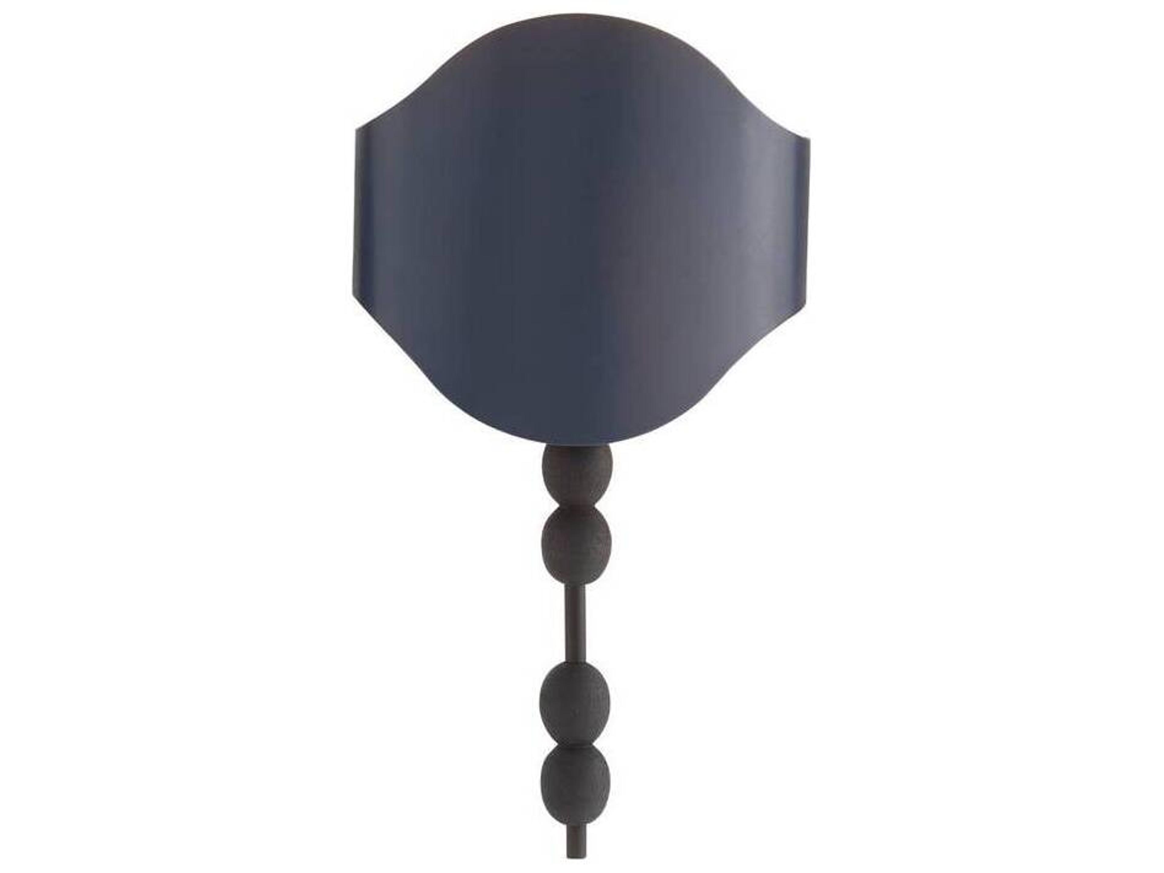 Arteriors Home Flannery 1-Light Natural Iron Navy Black Wall Sconce