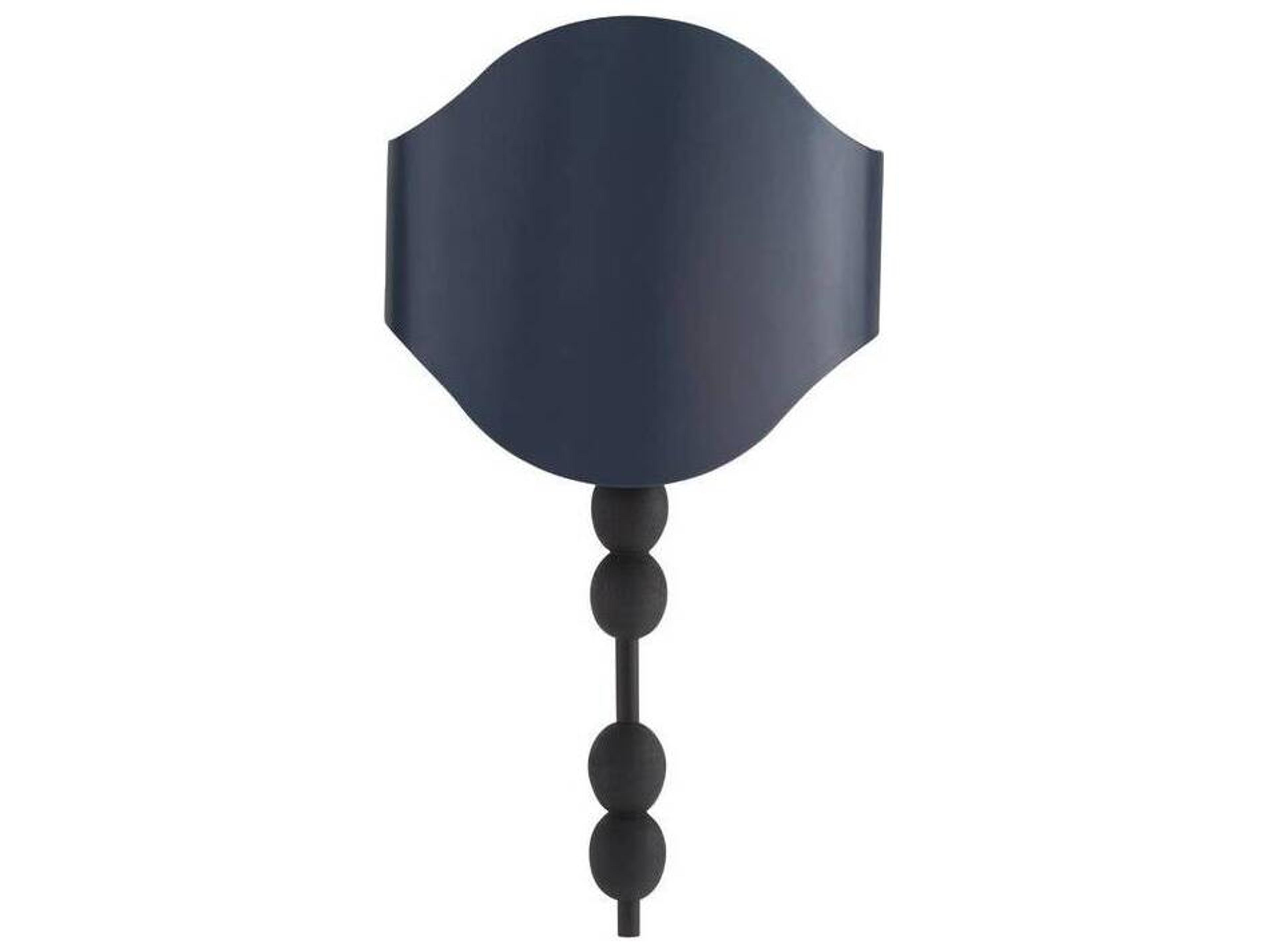Arteriors Home Flannery 1-Light Natural Iron Navy Black Wall Sconce