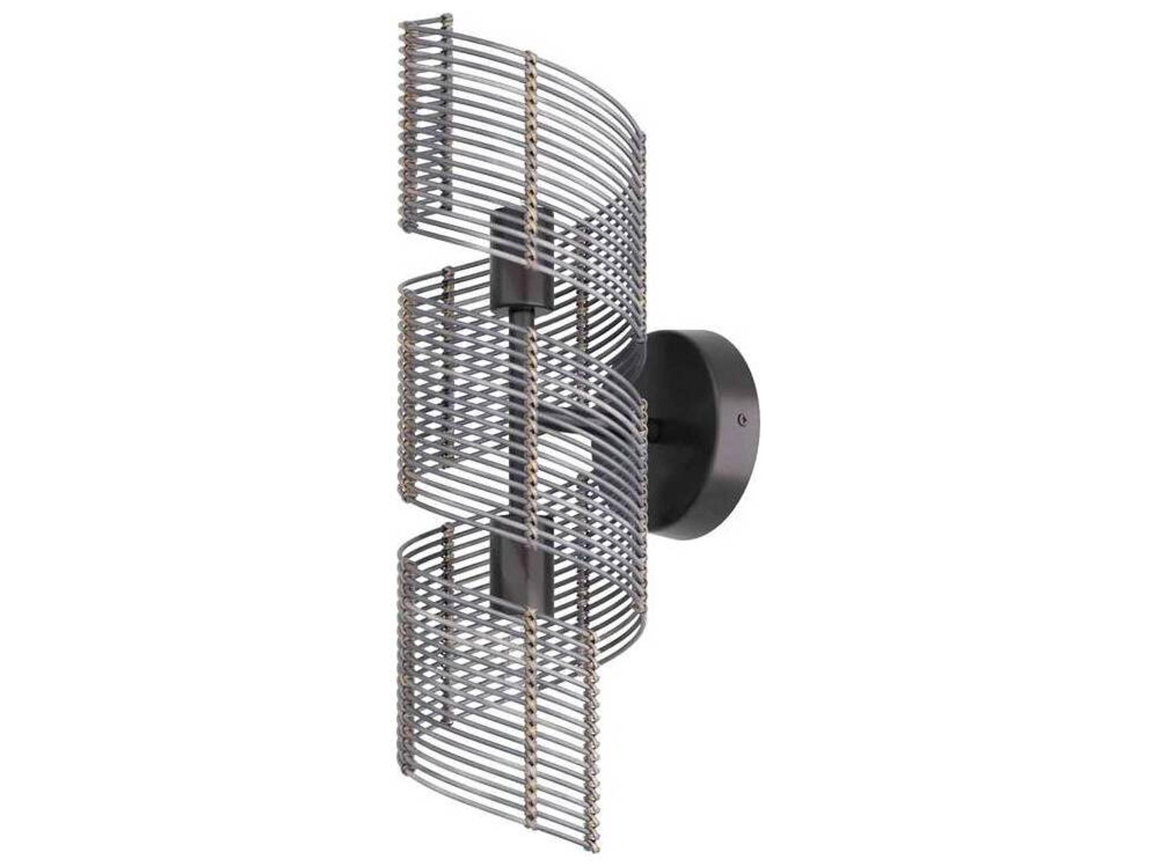 Arteriors Home Tamara 2-Light Dark Gray Stained Wall Sconce