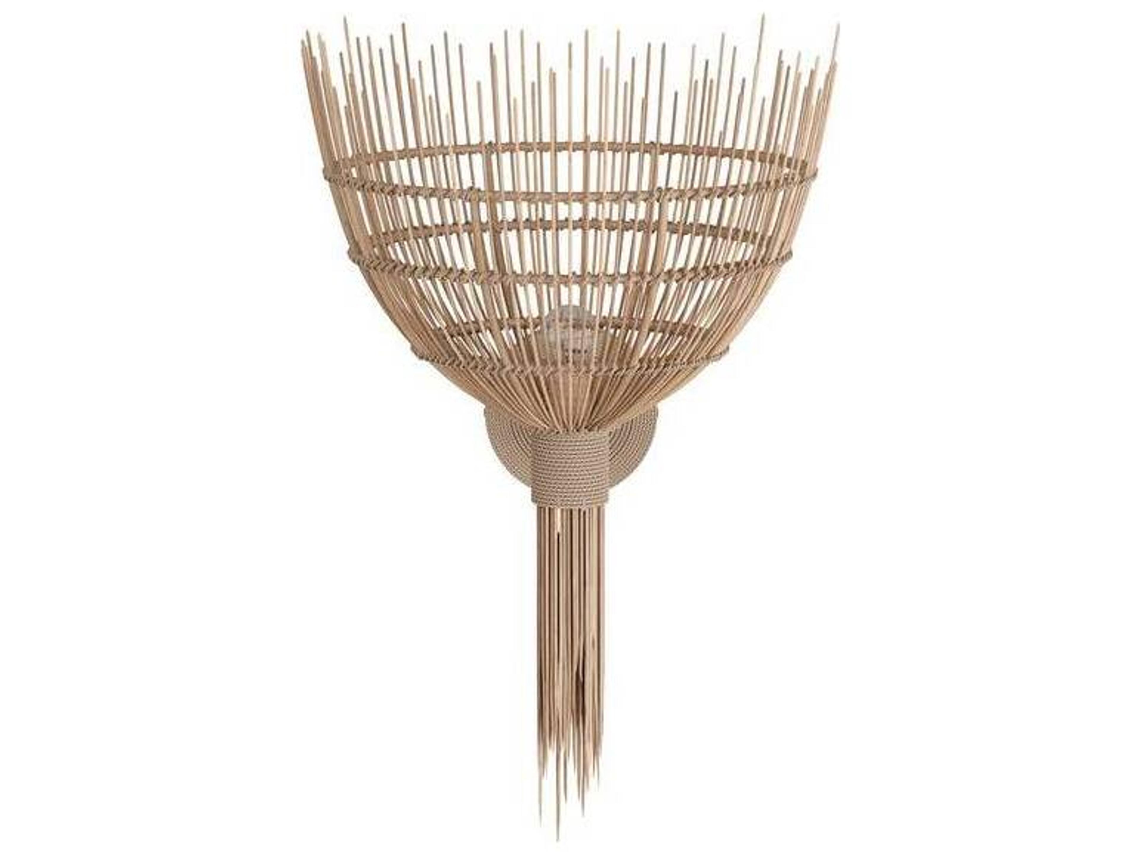 Arteriors Home Abitha 1-Light Natural Brown Wall Sconce