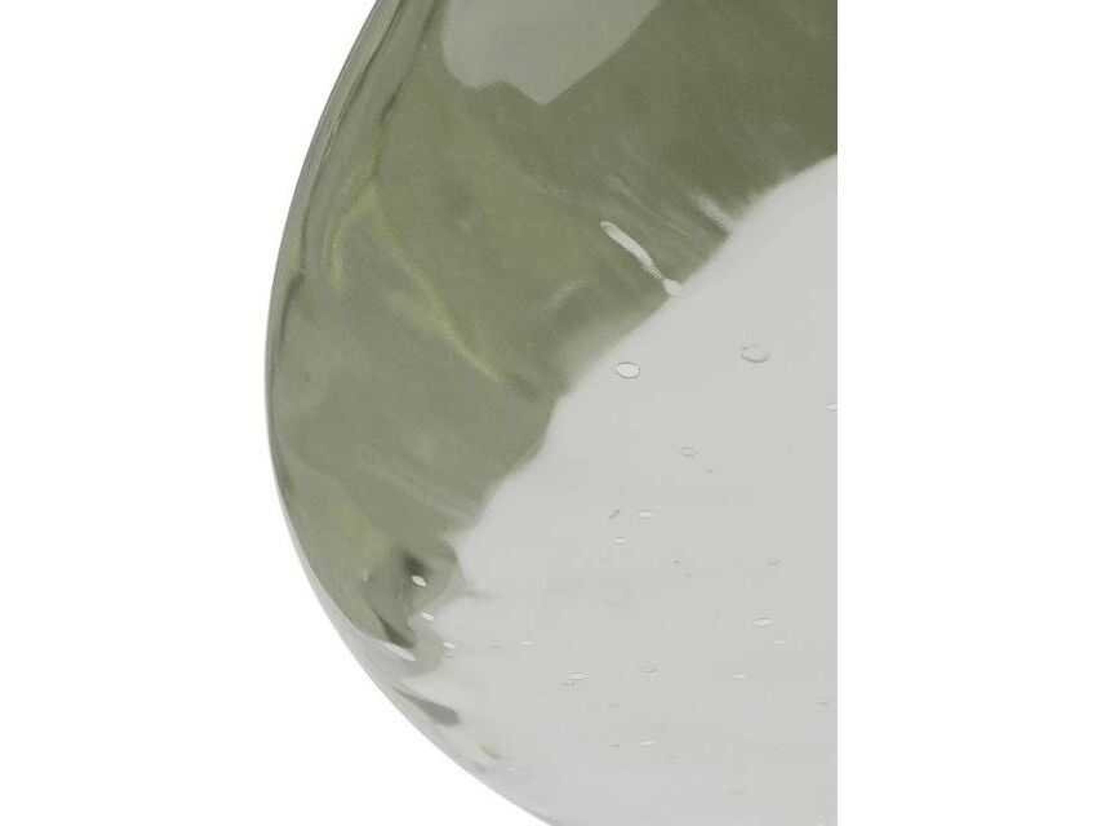 Arteriors Home Round Glass Smoke Washed Tobacco Buckley End Table