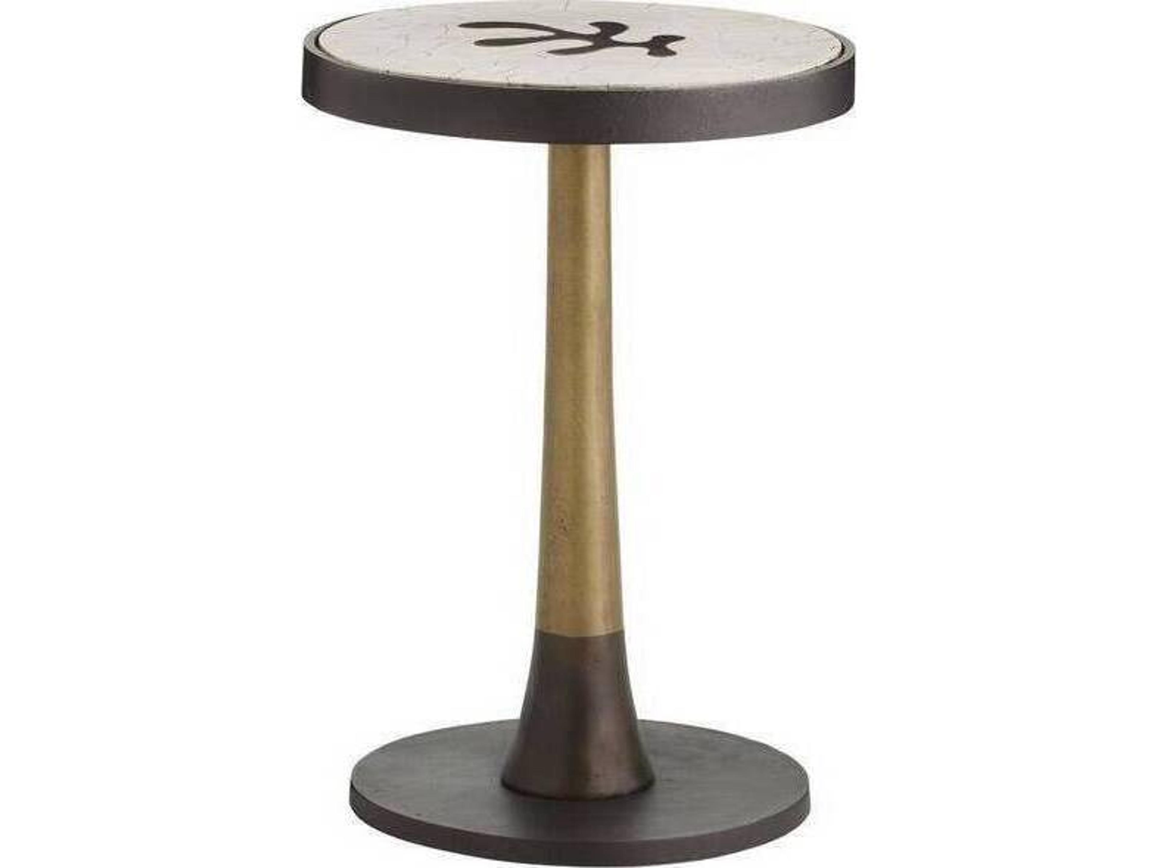 Jeanne Accent Table Beige Resin Top