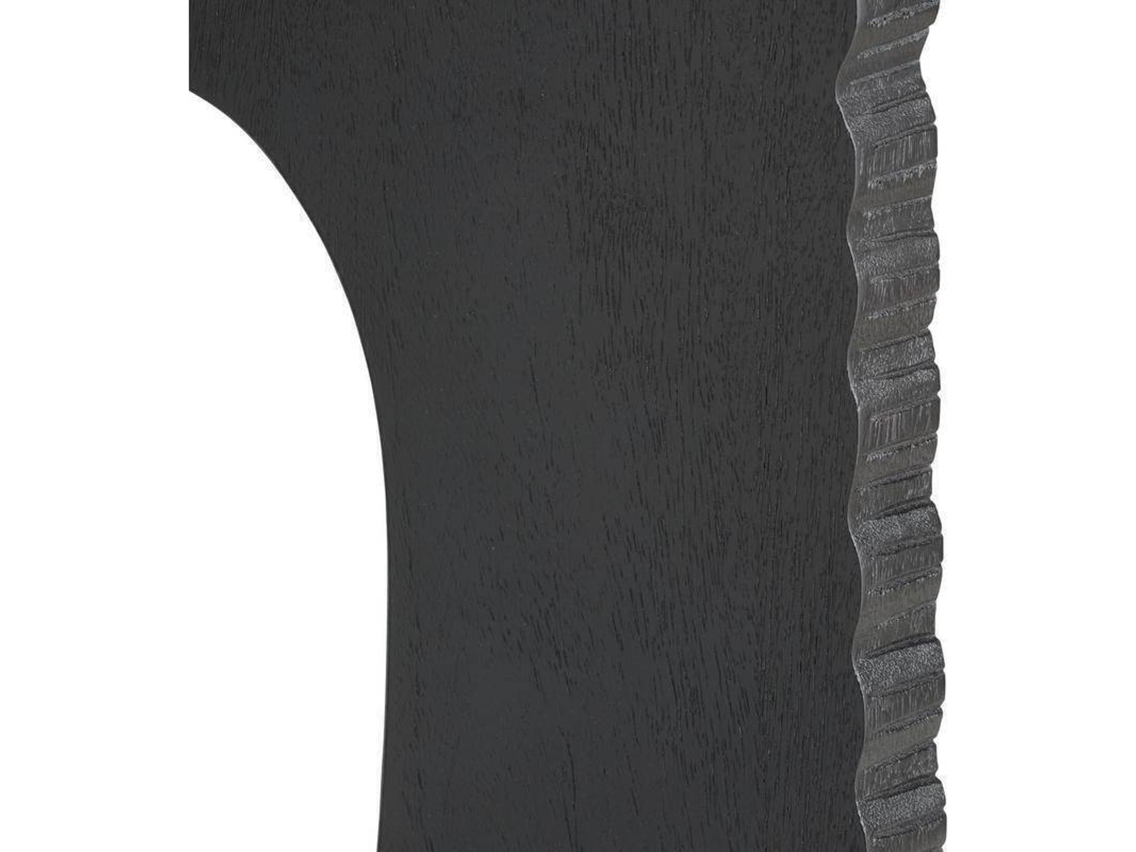 Arteriors Home Knight Round Wood Ebony Black End Table