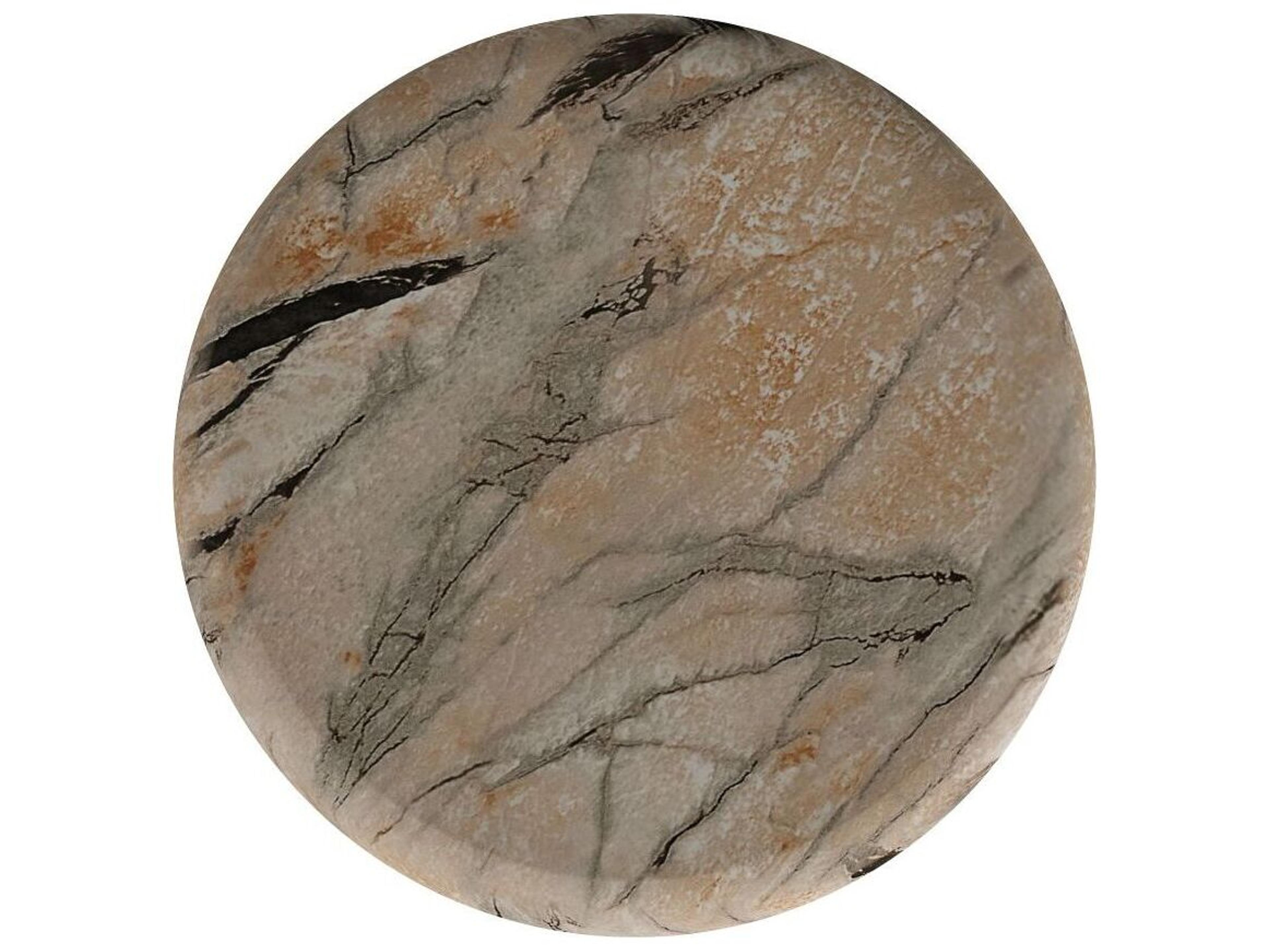 Arteriors Home Zahara Round Mojave Faux Marble End Table