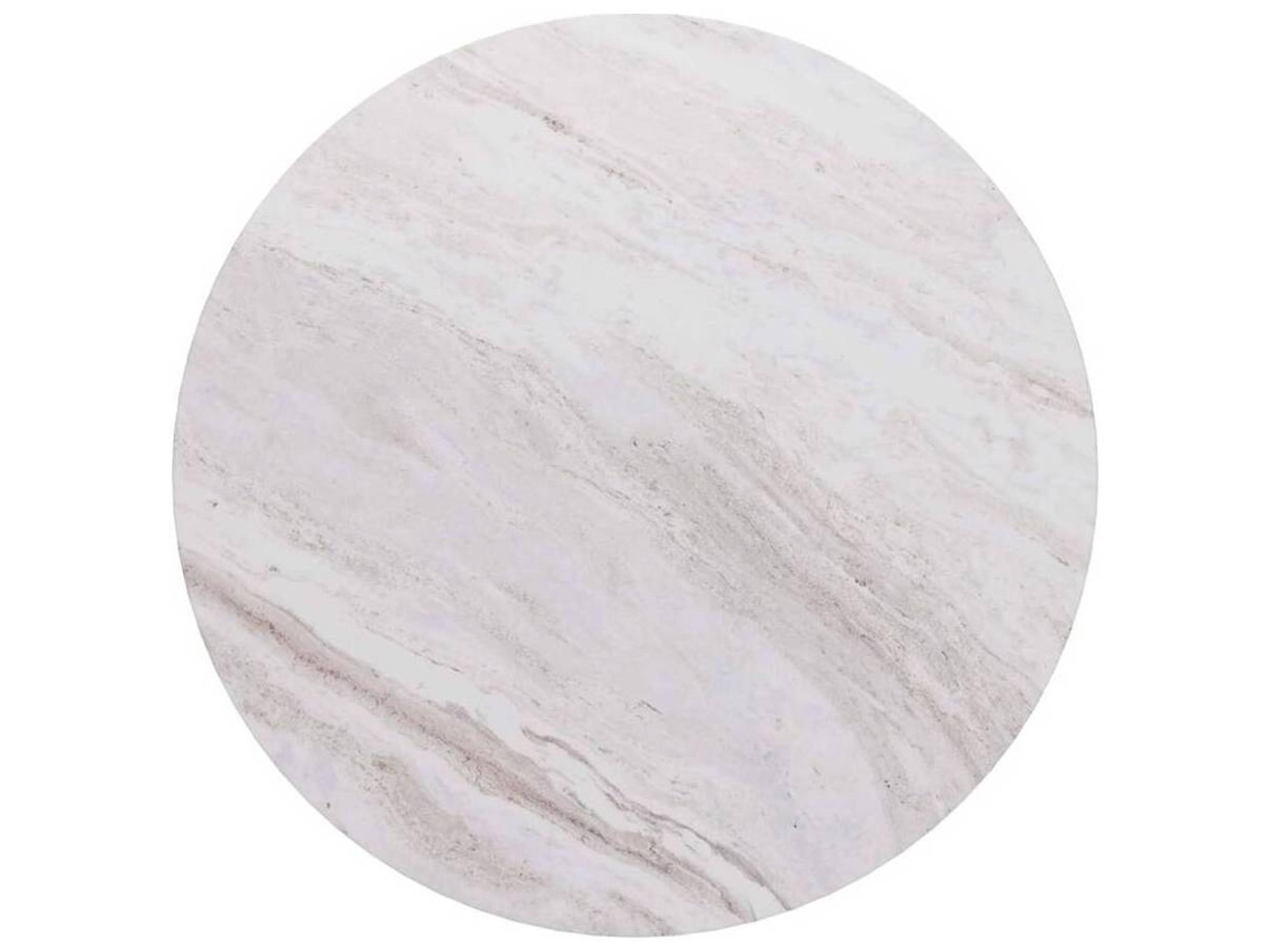 Arteriors Home Round Marble Toronto Ebony Torrington Coffee Table