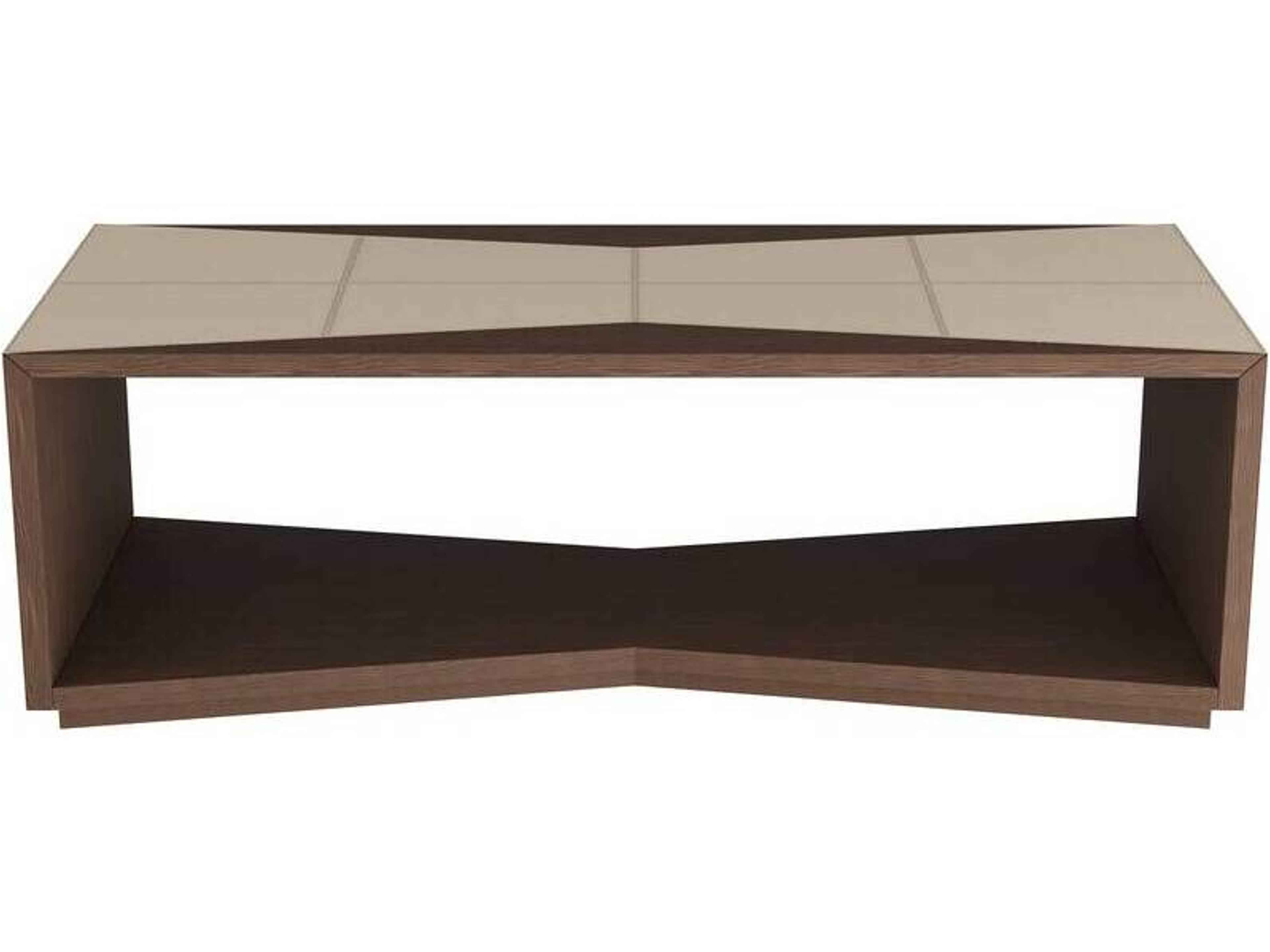 Arteriors Home Rectangular Wood Cream Walnut Yuki Coffee Table