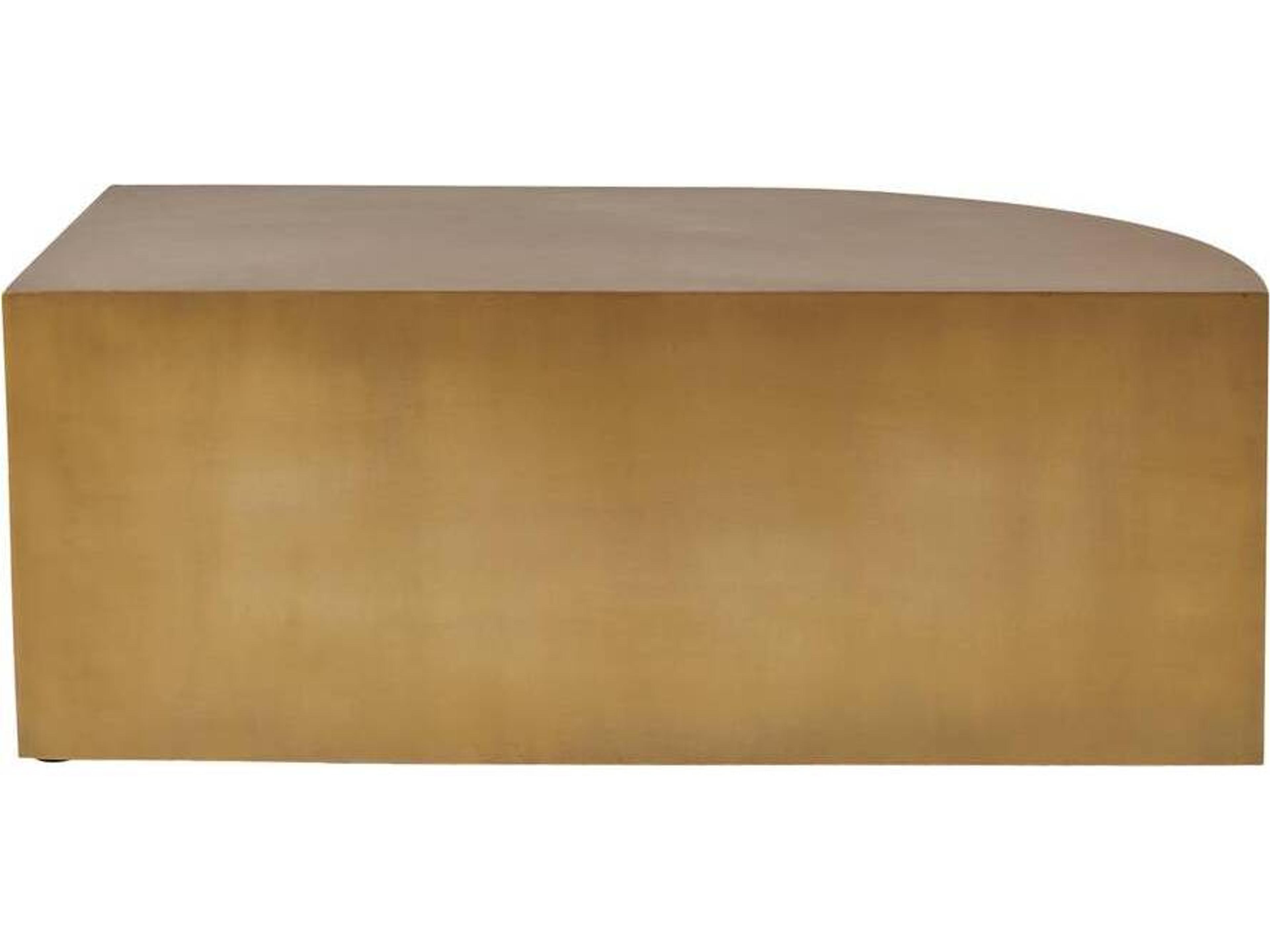 Arteriors Home Rectangular Metal Antique Brass Cortez Coffee Table