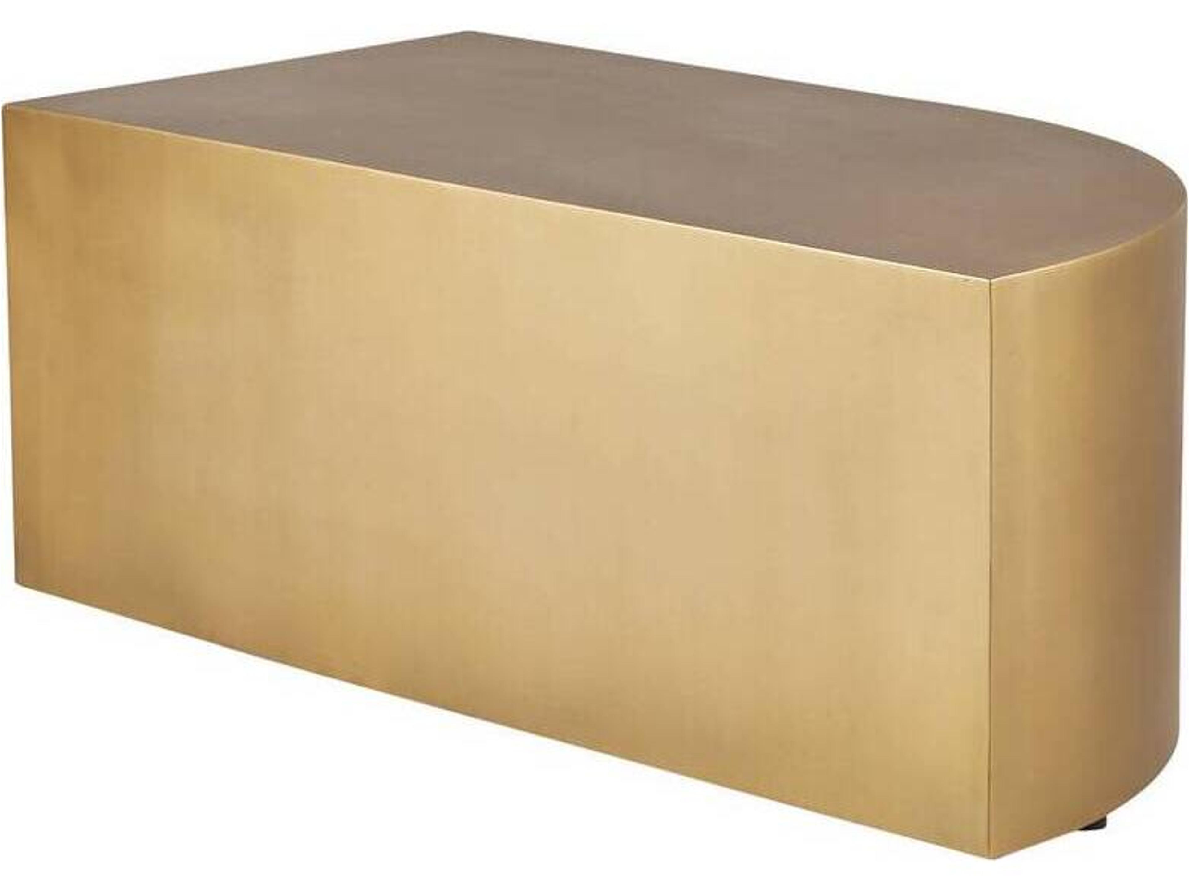 Arteriors Home Rectangular Metal Antique Brass Cortez Coffee Table