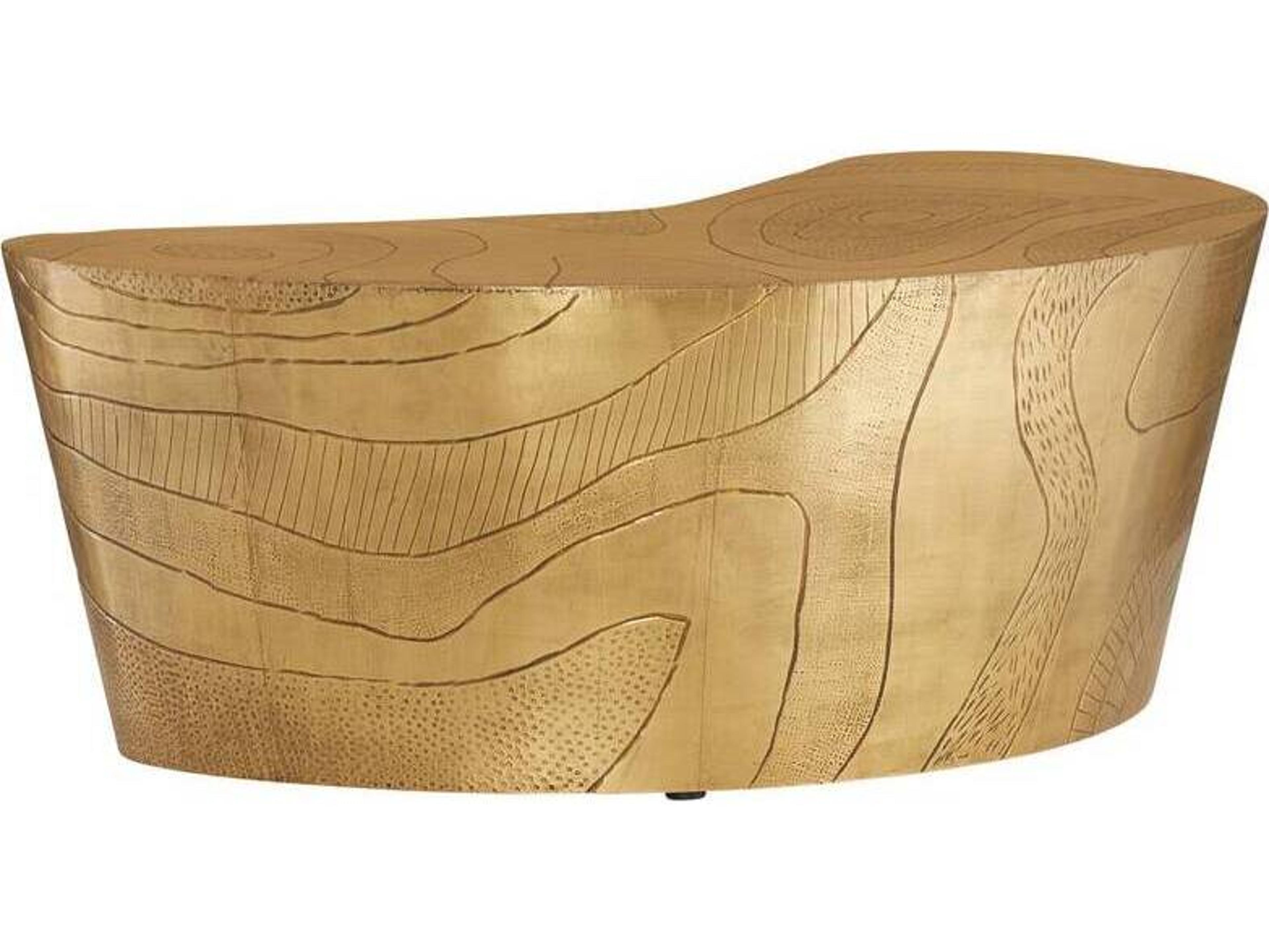 Arteriors Home Metal Antique Brass Glasgow Coffee Table