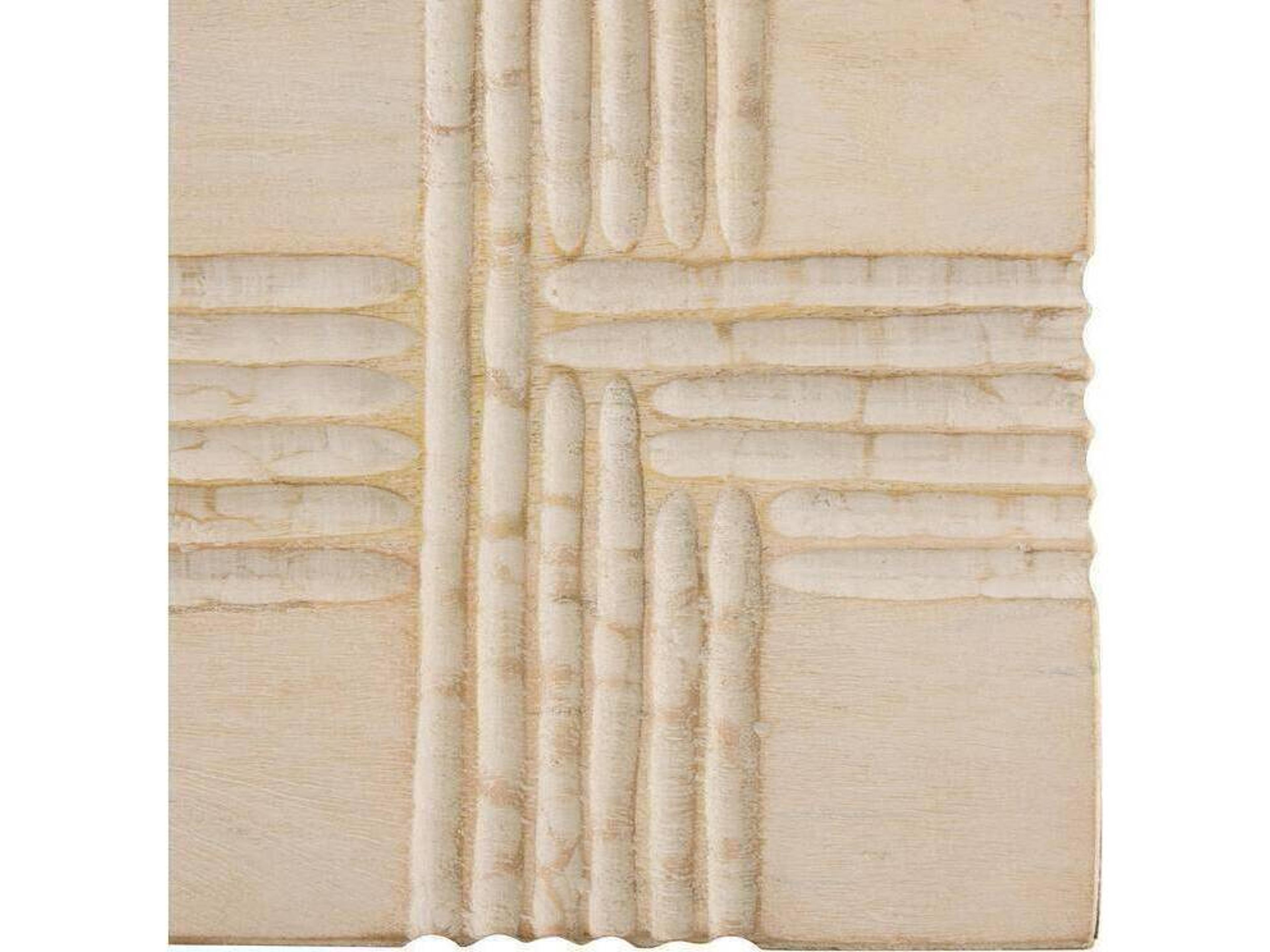 Arteriors Home Kamira Square Wood Whitewash Blackened Bronze Black Coffee Table