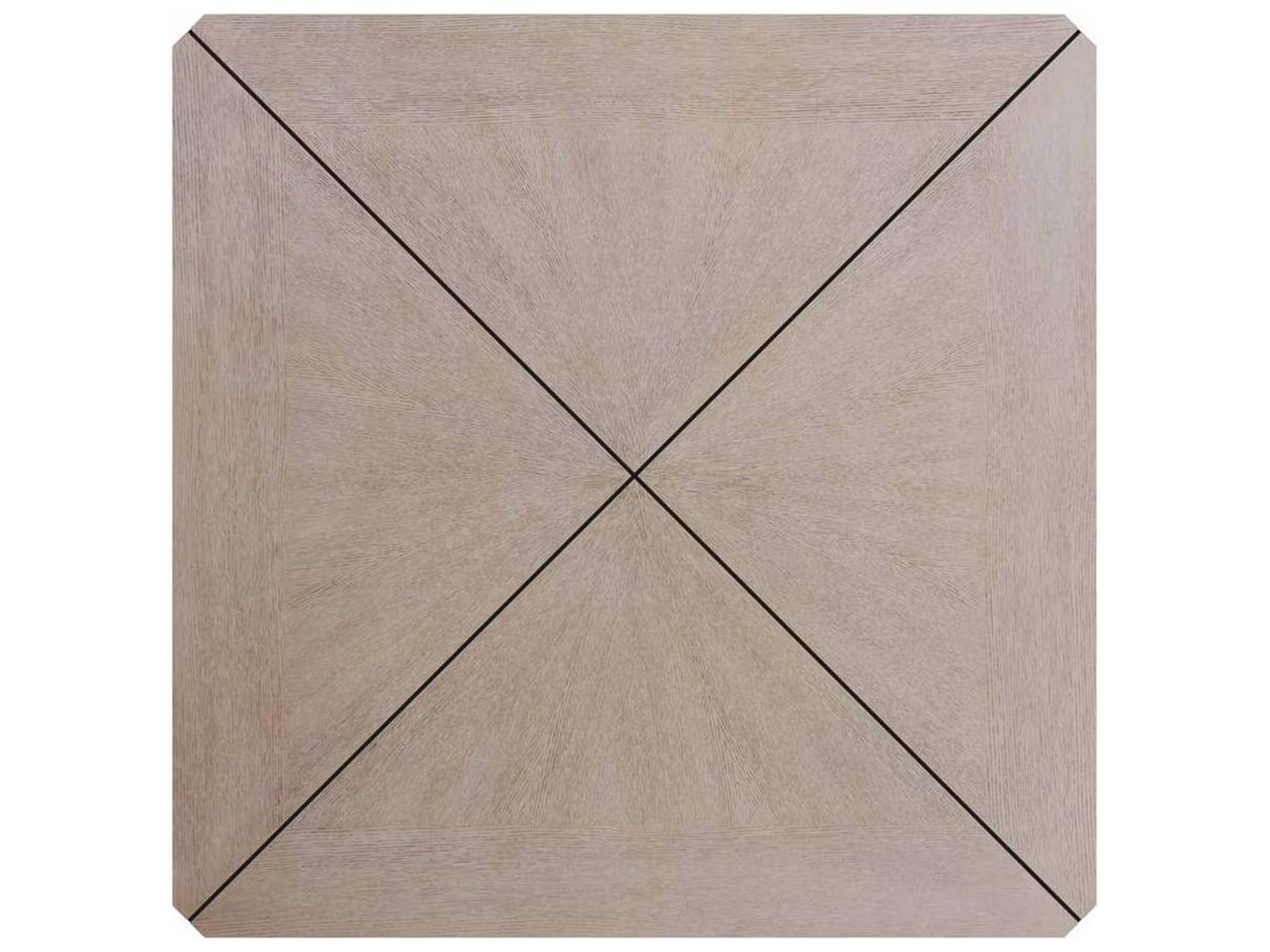 Arteriors Home Square Wood Smoke Antique Brass Vancouver Coffee Table