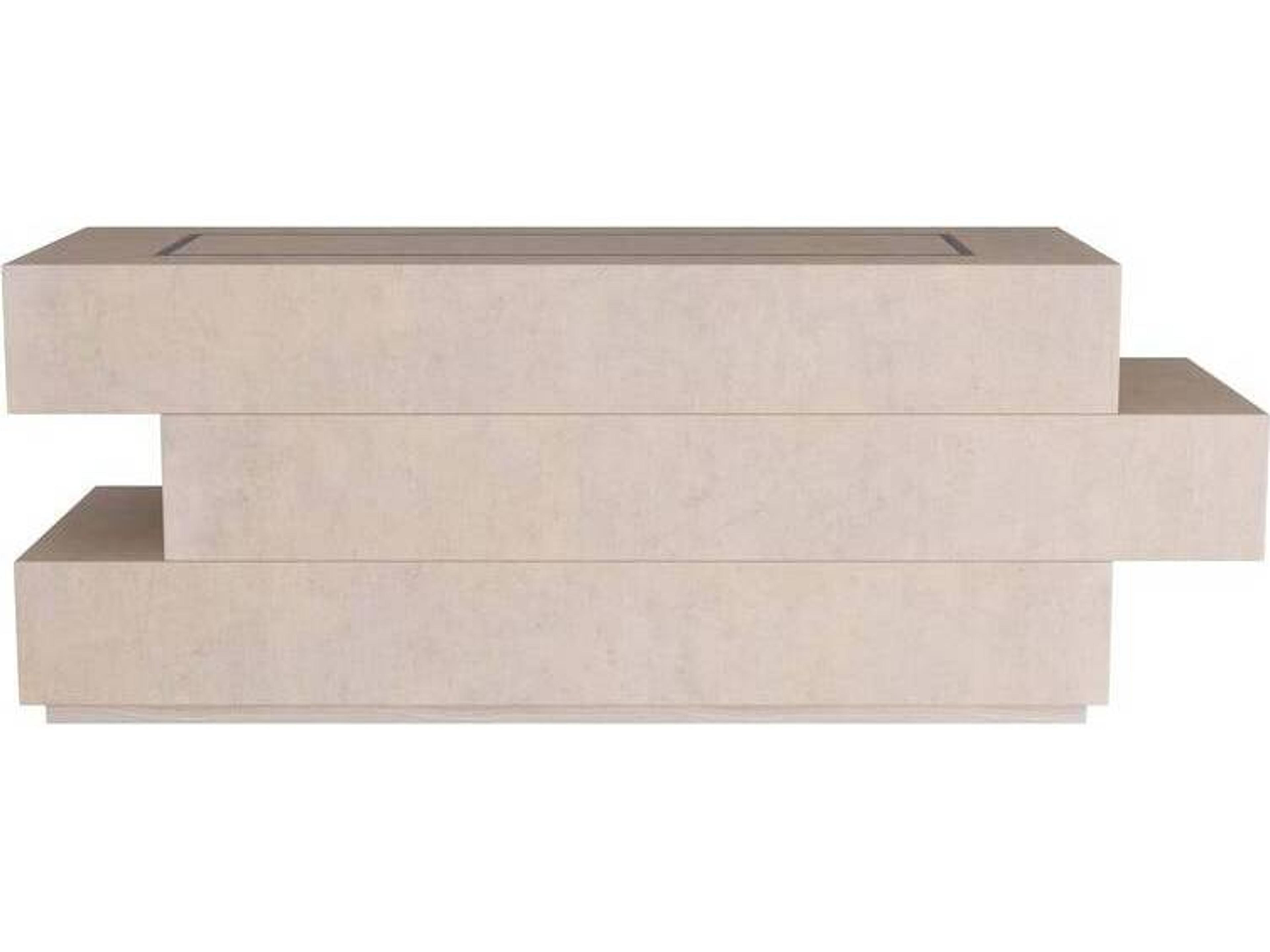 Arteriors Home Rectangular Wood Greige Coffee Table