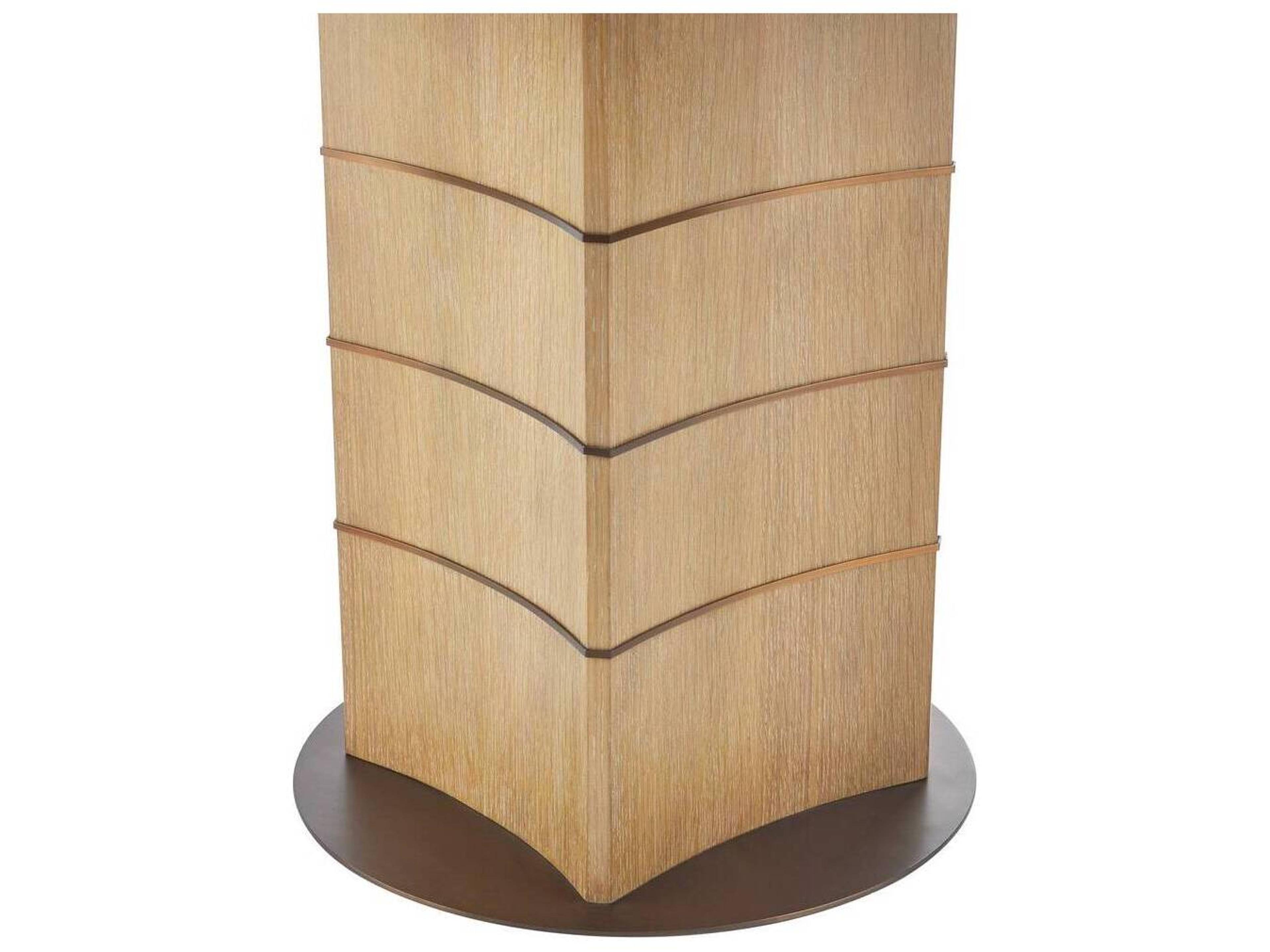 Arteriors Home Round Wood Oyster Dining Table