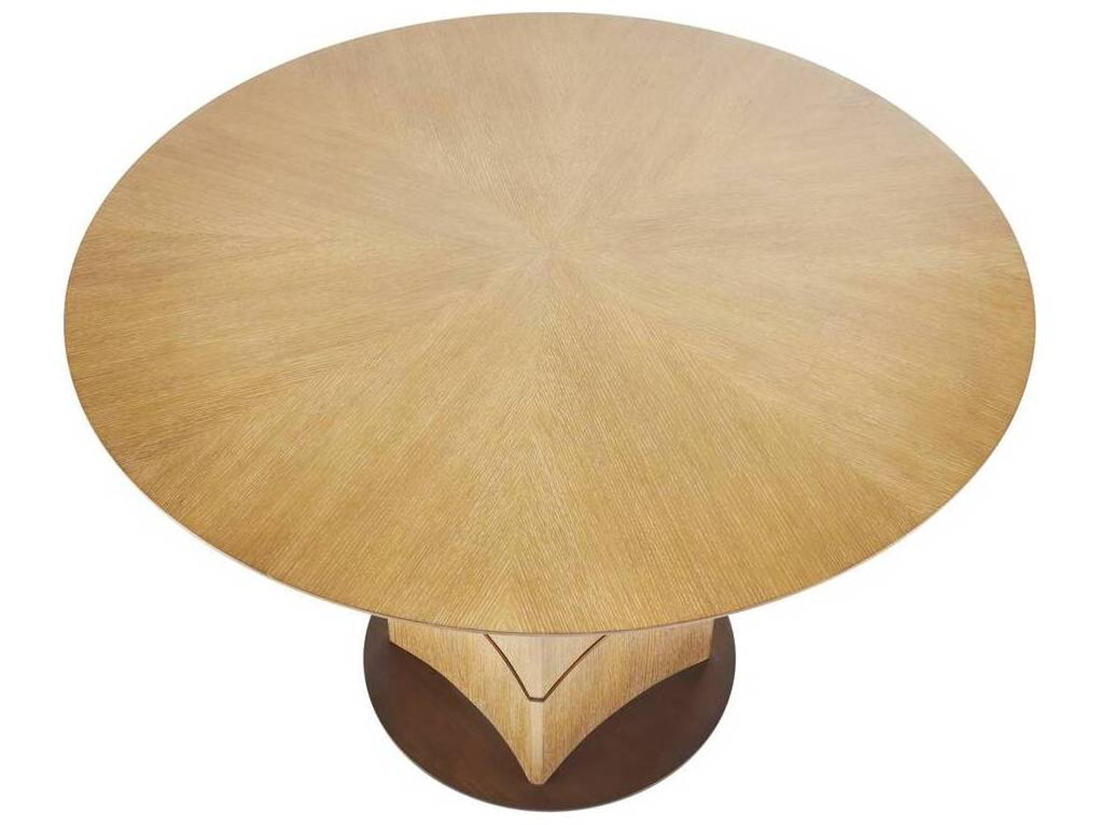 Arteriors Home Round Wood Oyster Dining Table