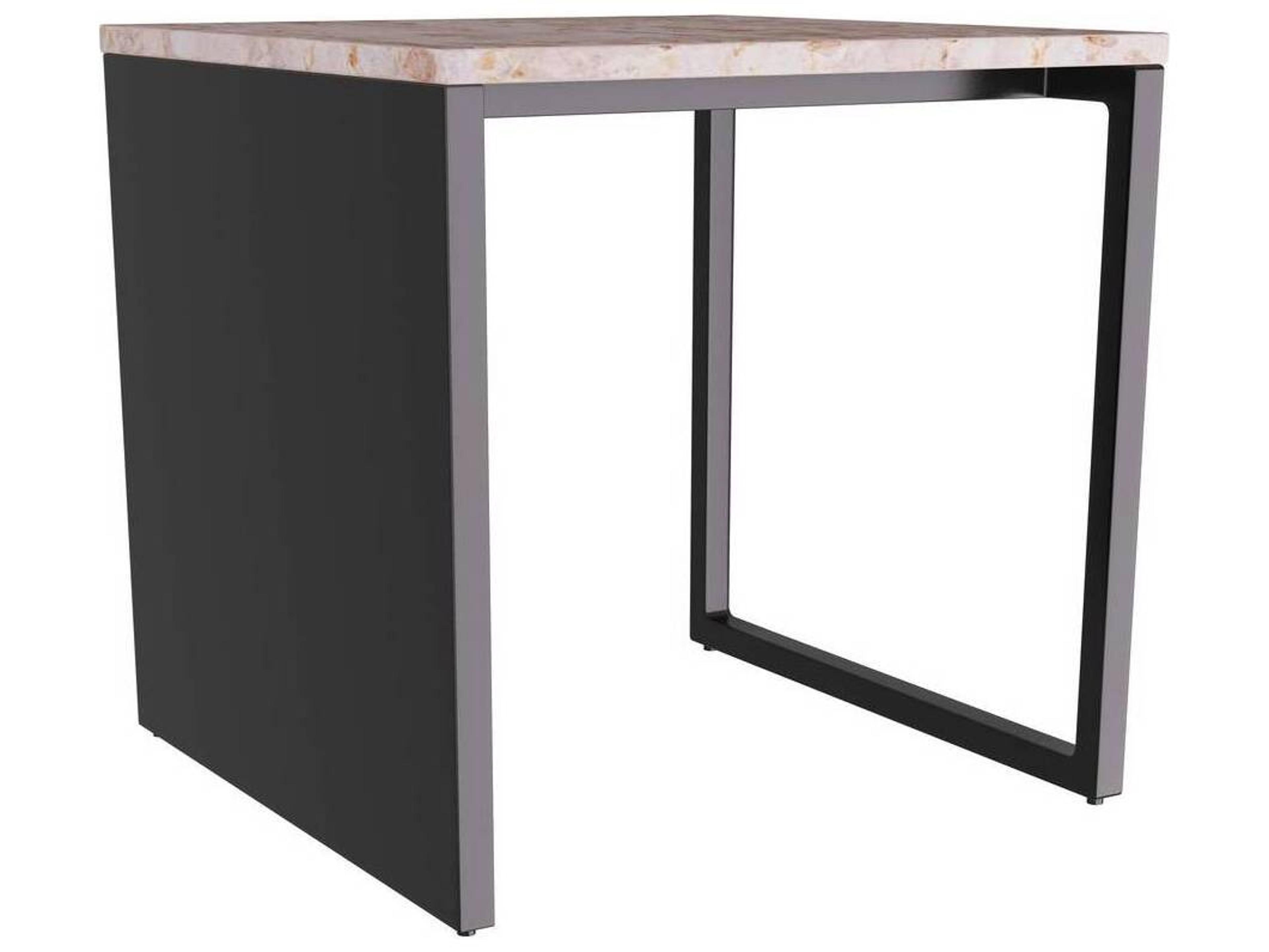 Arteriors Home Rectangular Marble Capri End Table