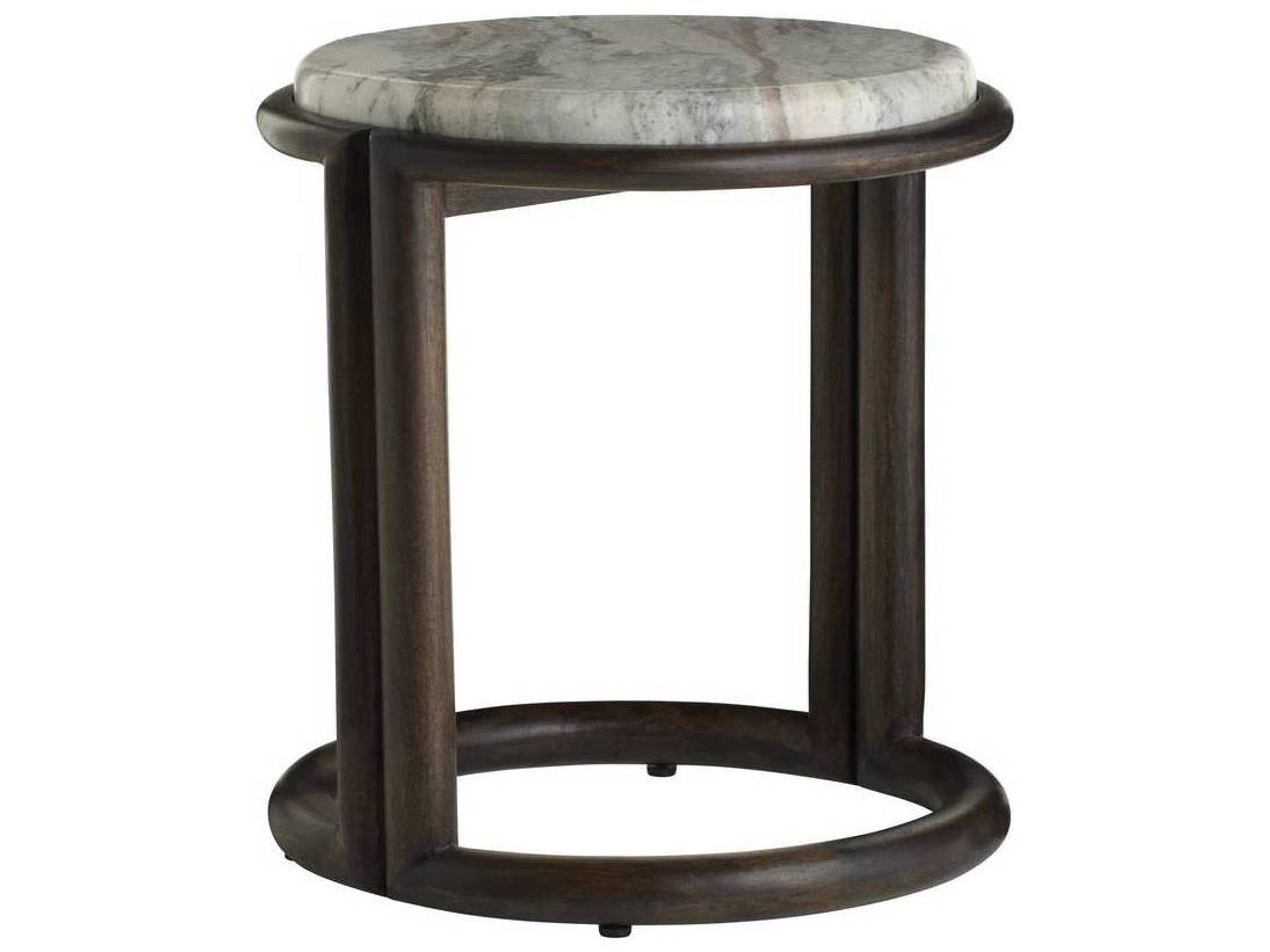Round Toronto Marble End Table