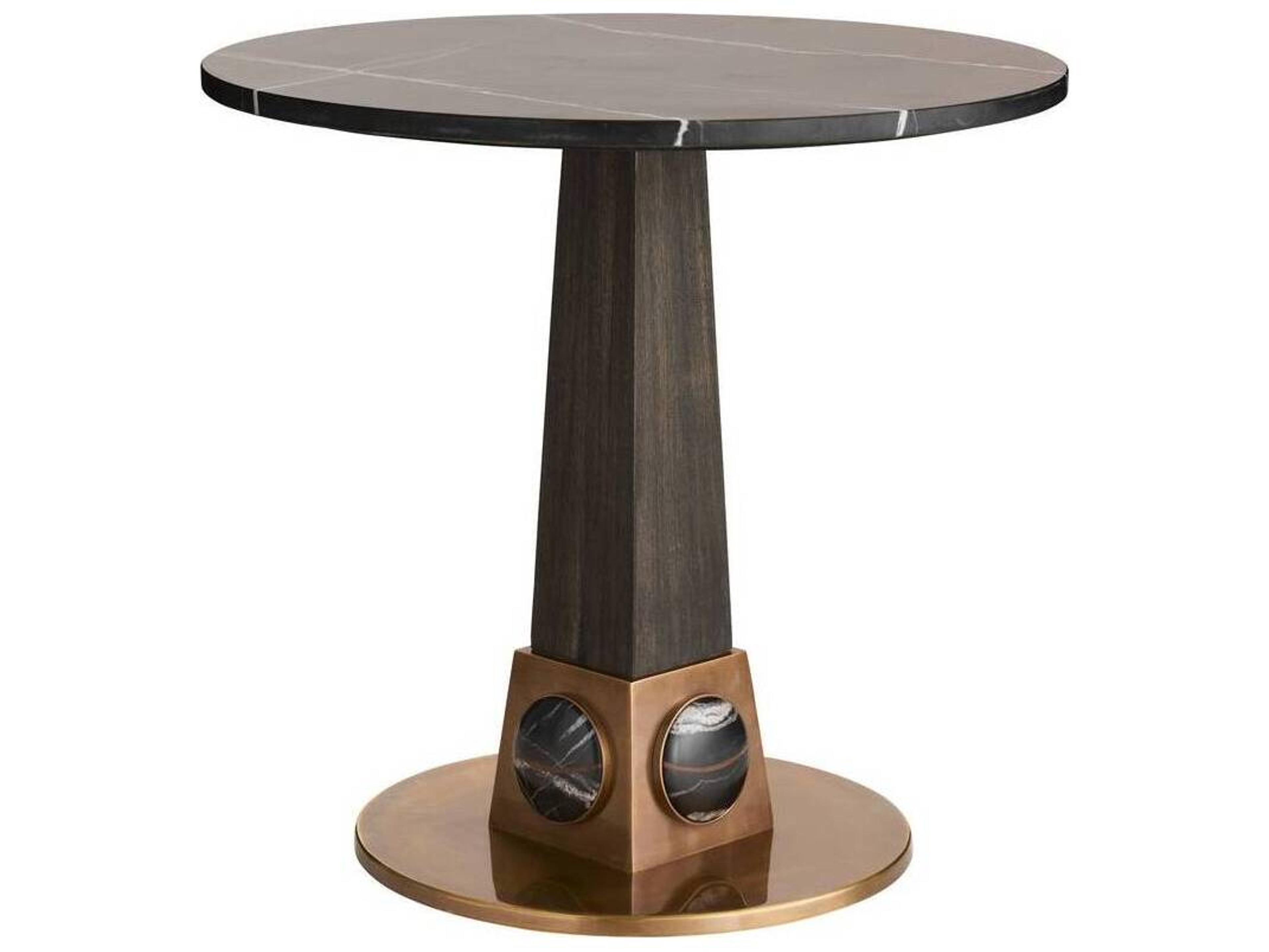 Arteriors Home Round Marble Bengal End Table