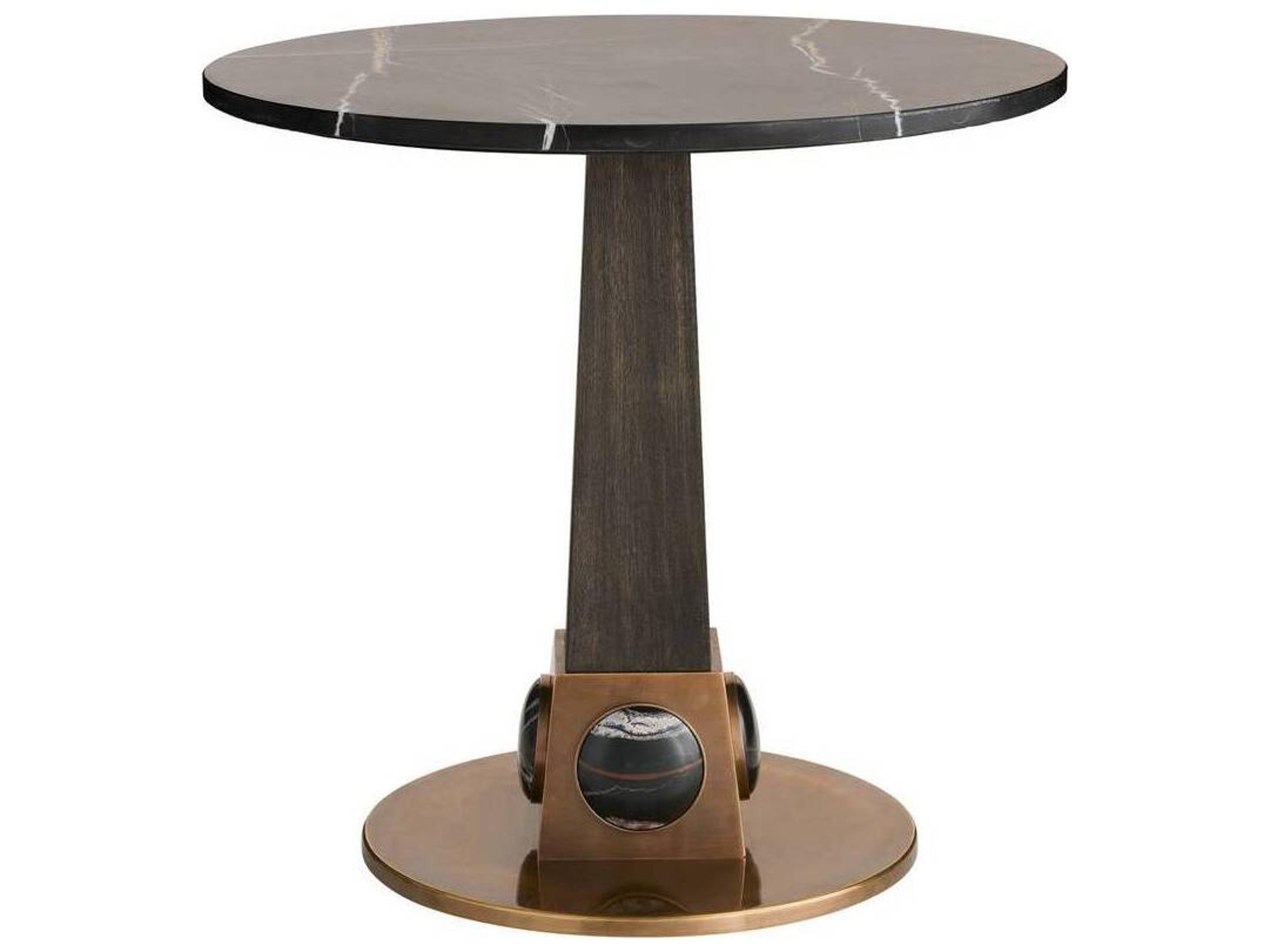Arteriors Home Round Marble Bengal End Table