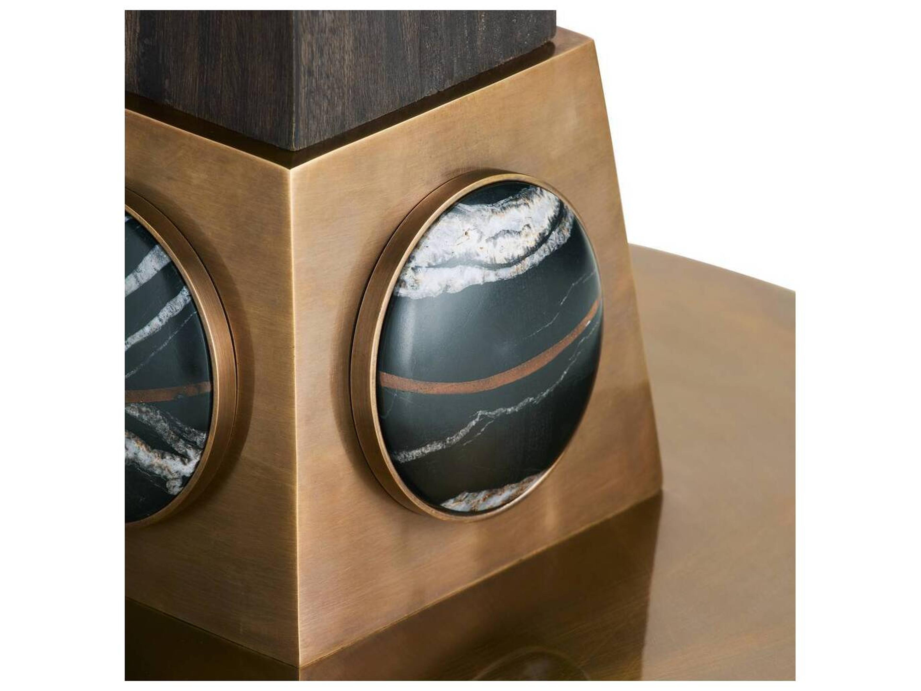 Arteriors Home Round Marble Bengal End Table