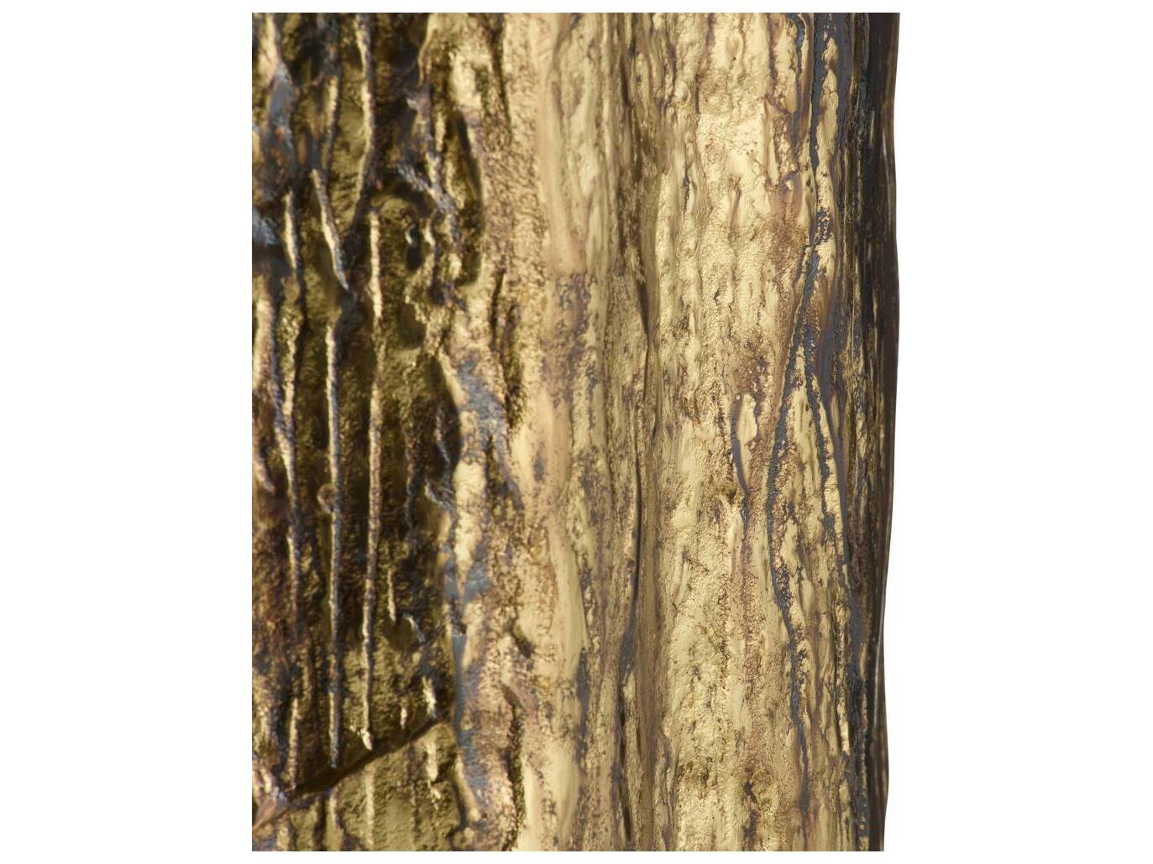 Arteriors Home Round Metal Distressed Antique Brass End Table