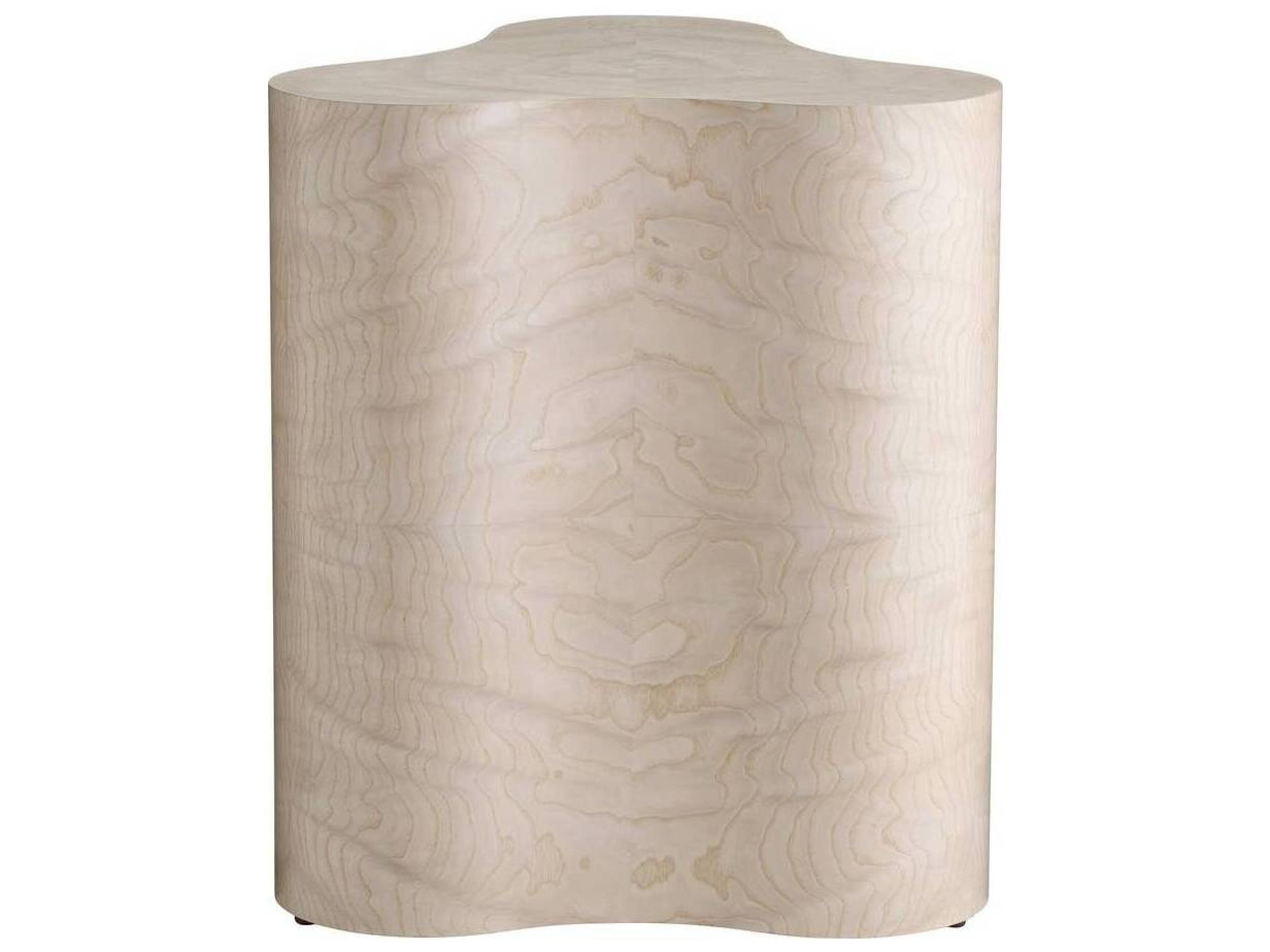 Arteriors Home Jojo Wood Light Beige Burl Neutral End Table