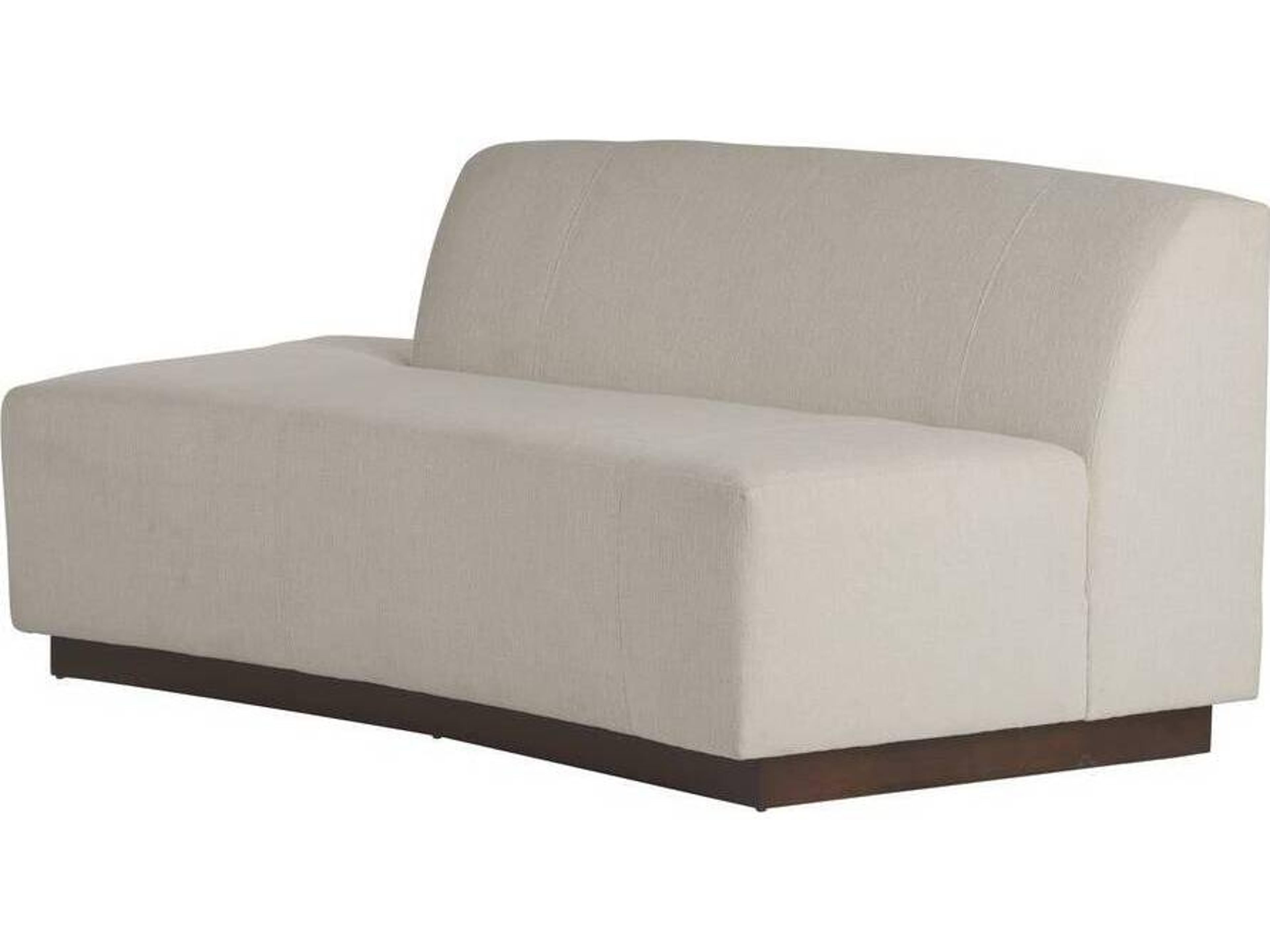Arteriors Home Islander Vanilla Dark Walnut White Brown Upholstered Loveseat