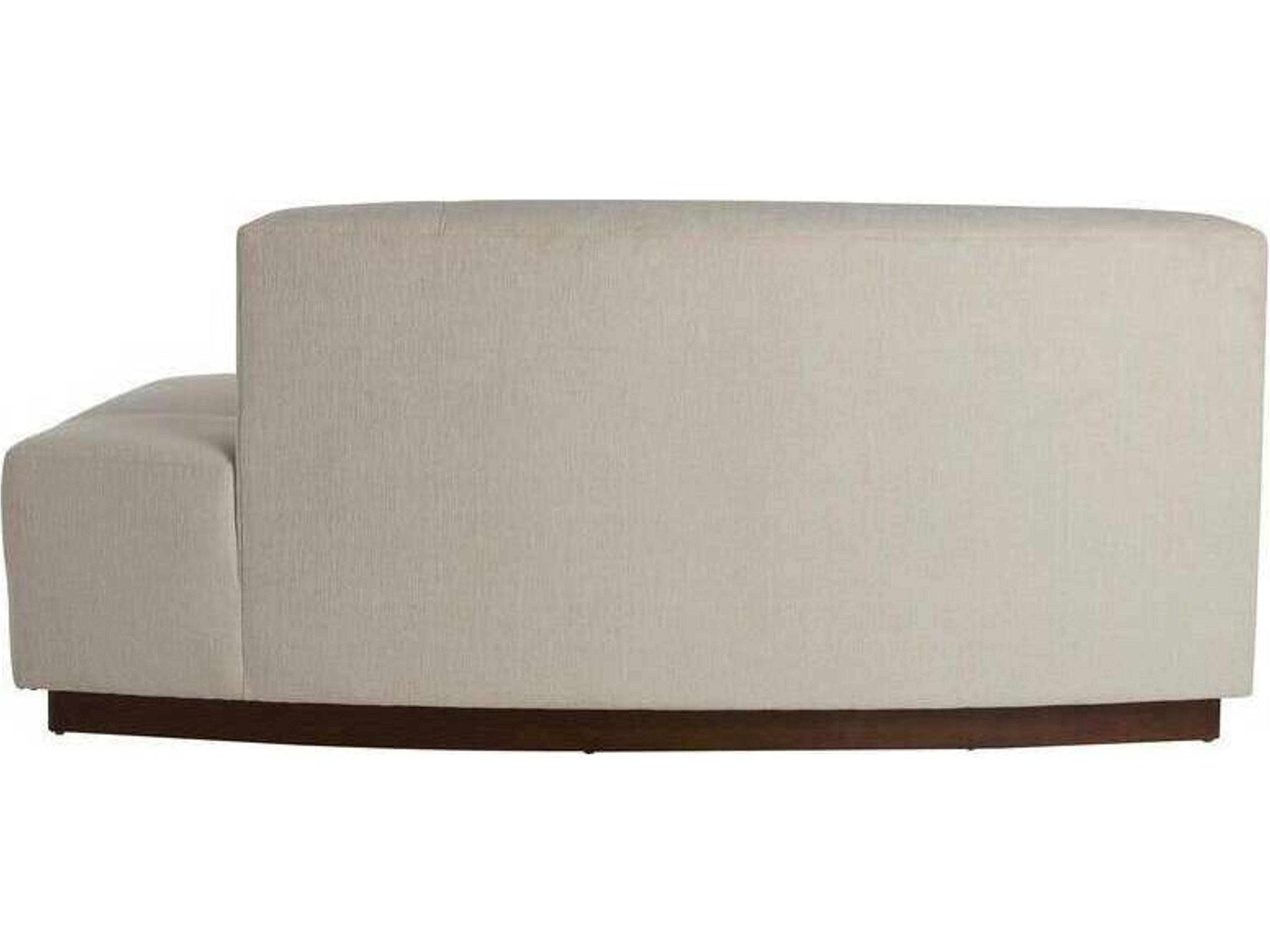 Arteriors Home Islander Vanilla Dark Walnut White Brown Upholstered Loveseat