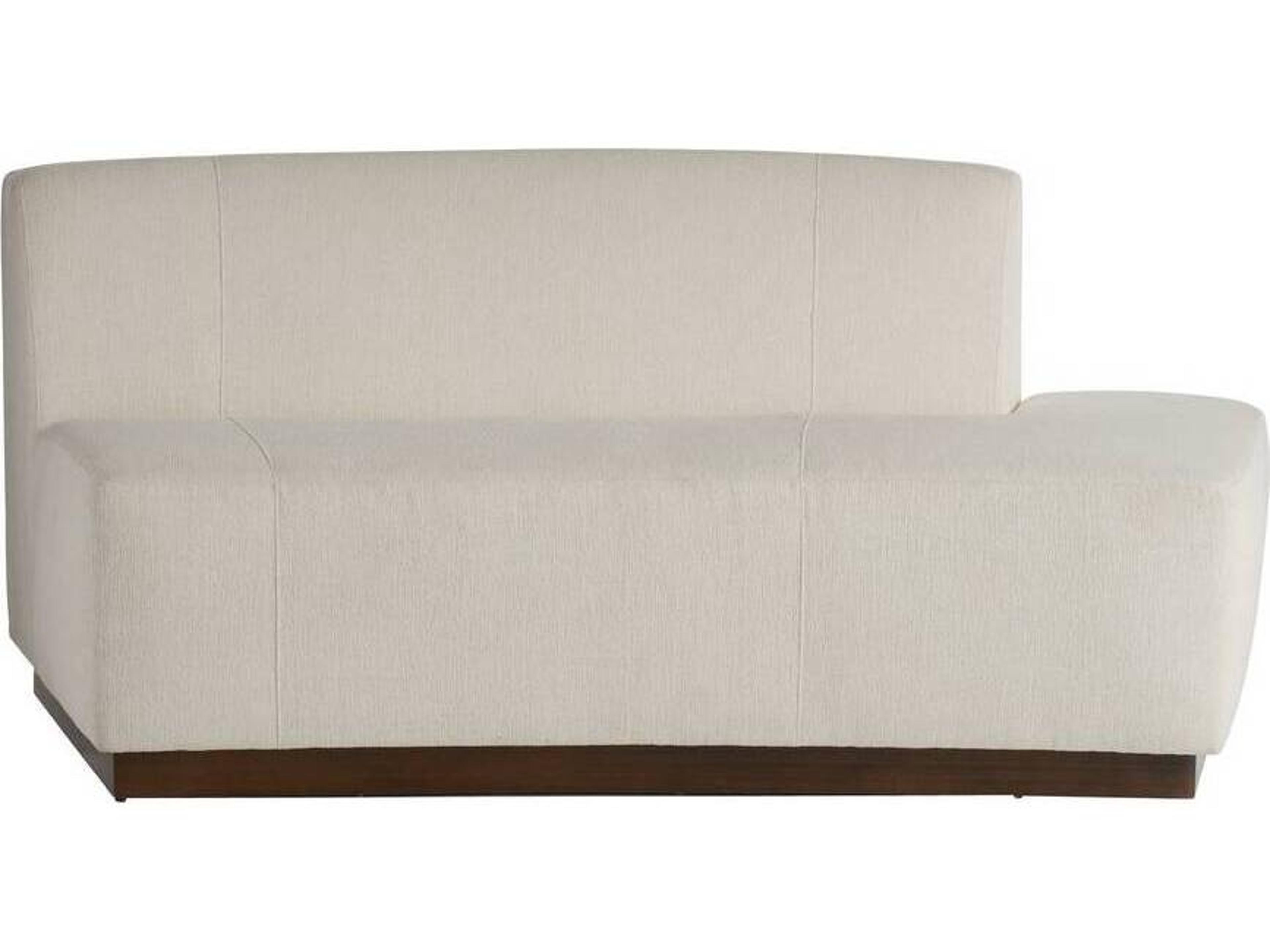 Arteriors Home Islander Vanilla Dark Walnut White Brown Upholstered Loveseat