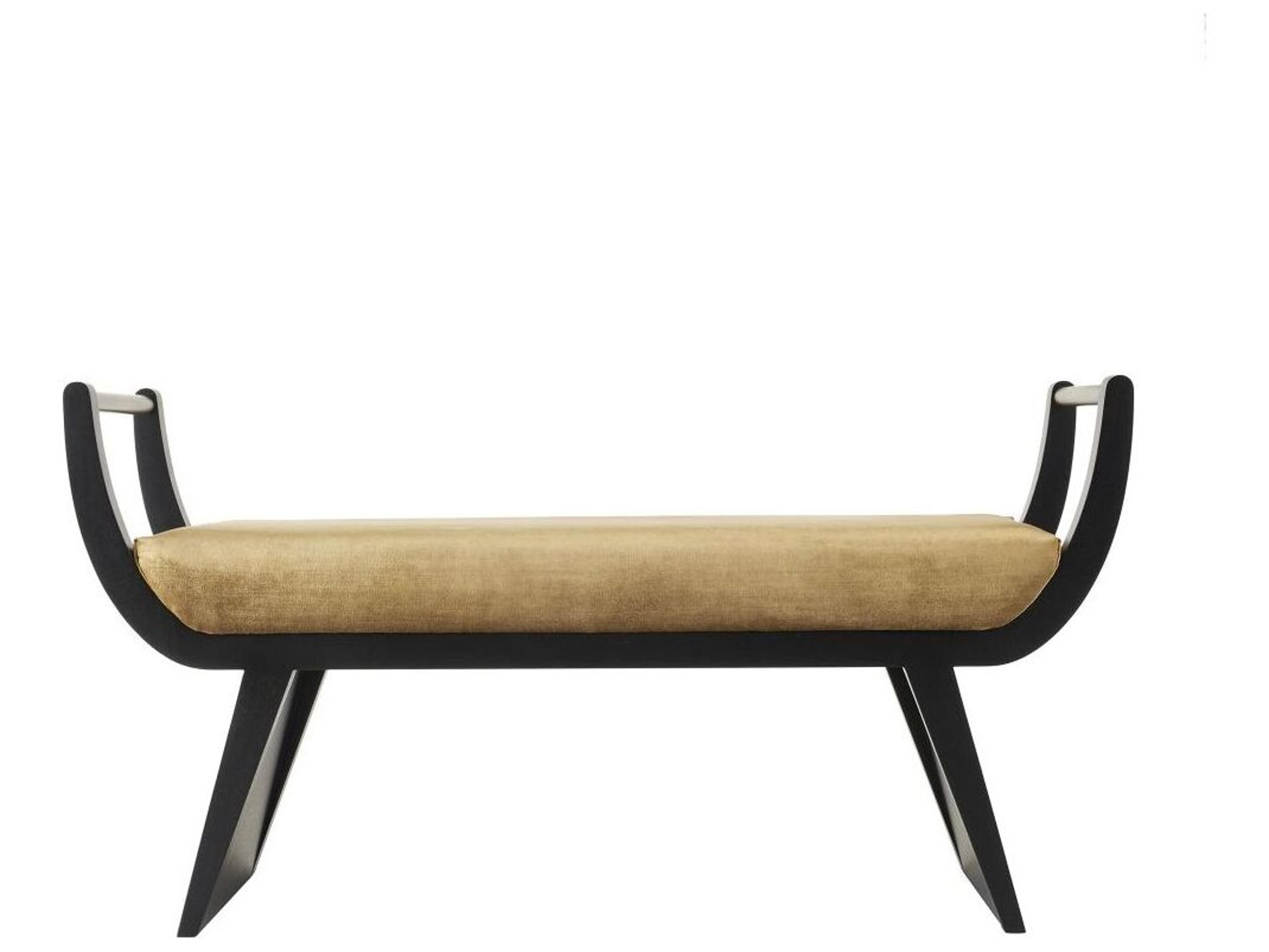 Winston Bench Mid-Century Modern Velvet