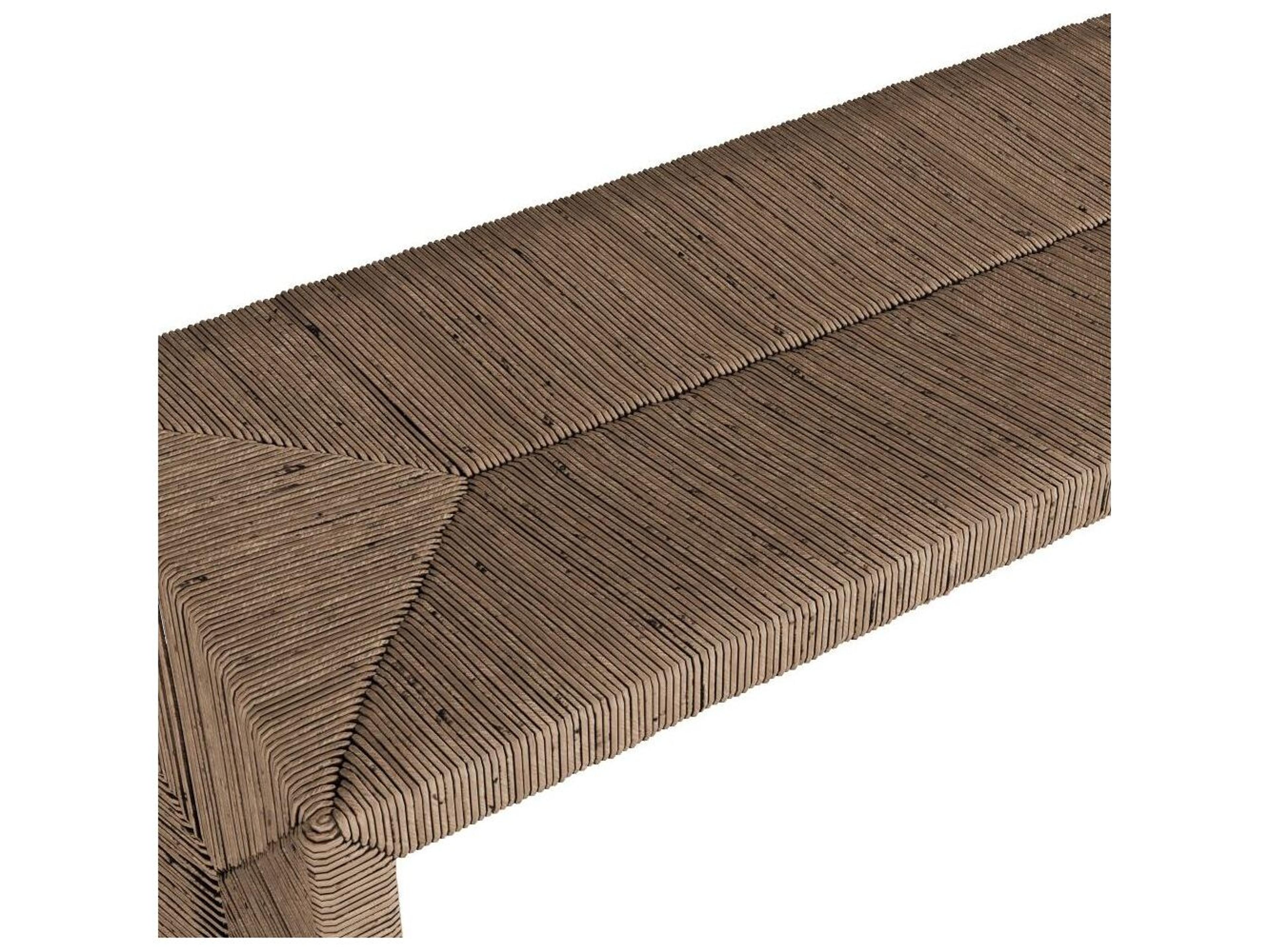 Arteriors Home Zuri Black Wash Brown Accent Bench