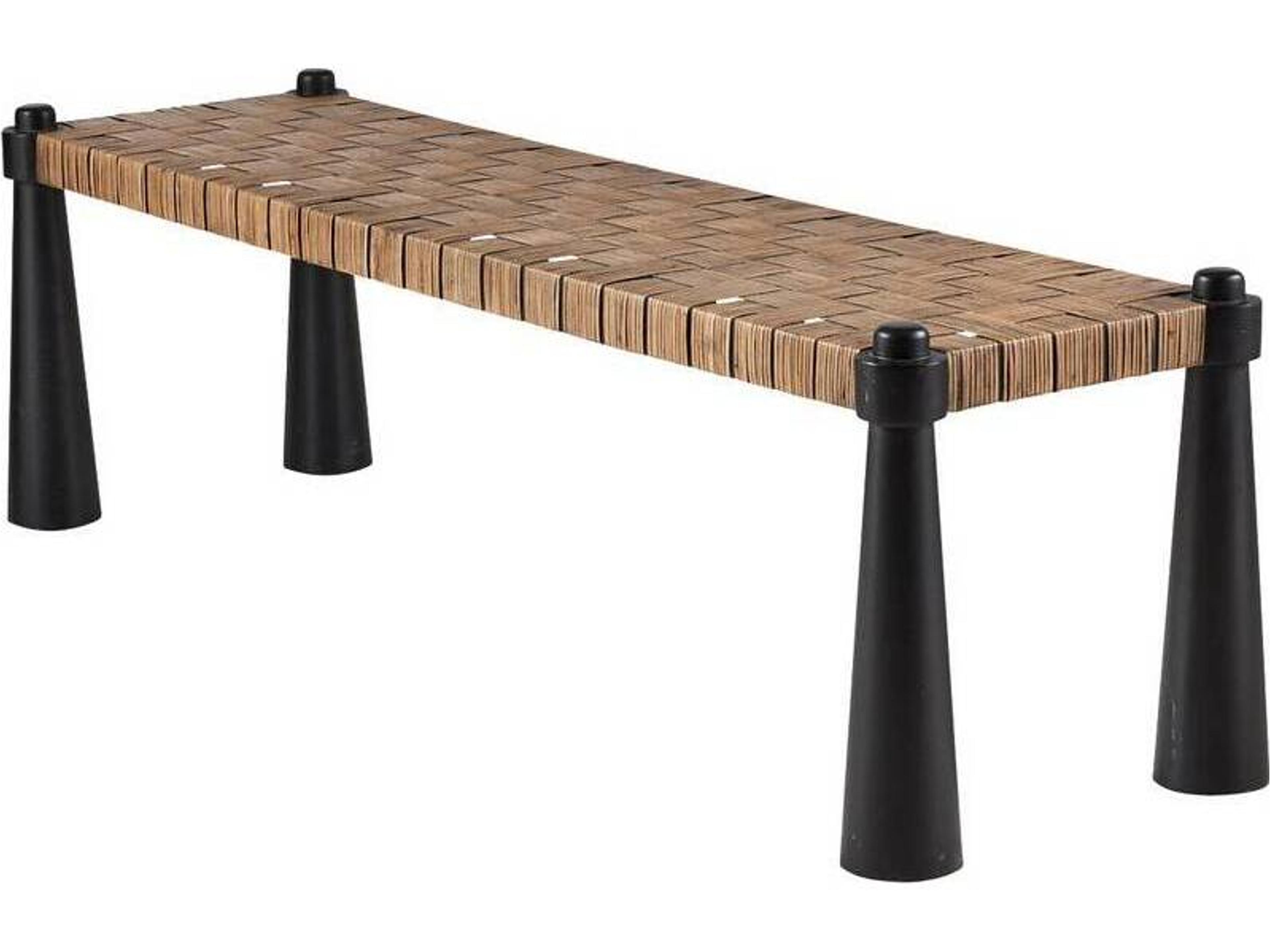 Arteriors Home Solange Tobacco Wash Sable Brown Accent Bench