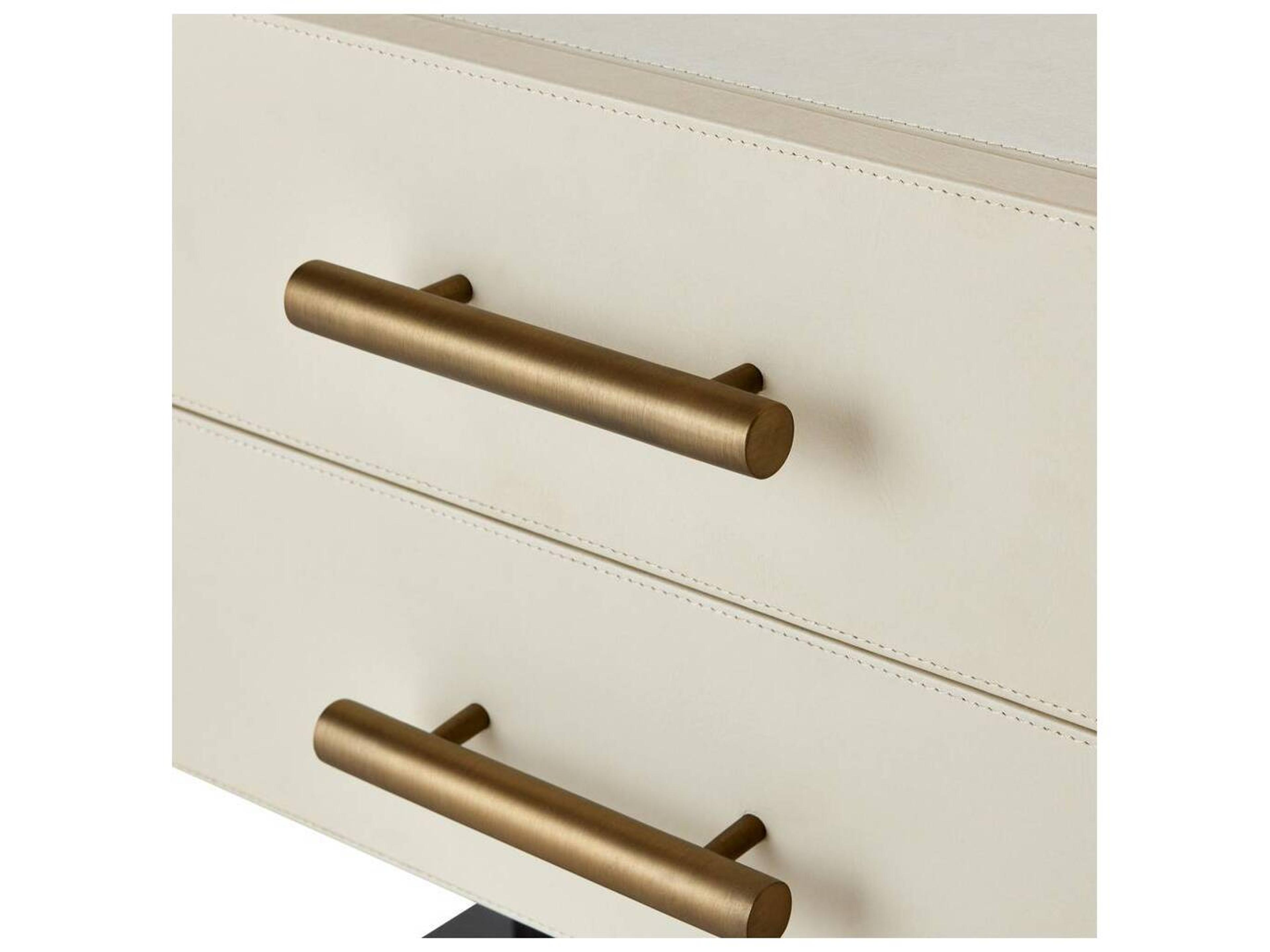 Arteriors Home 2-Drawers Beige Tatro Nightstand