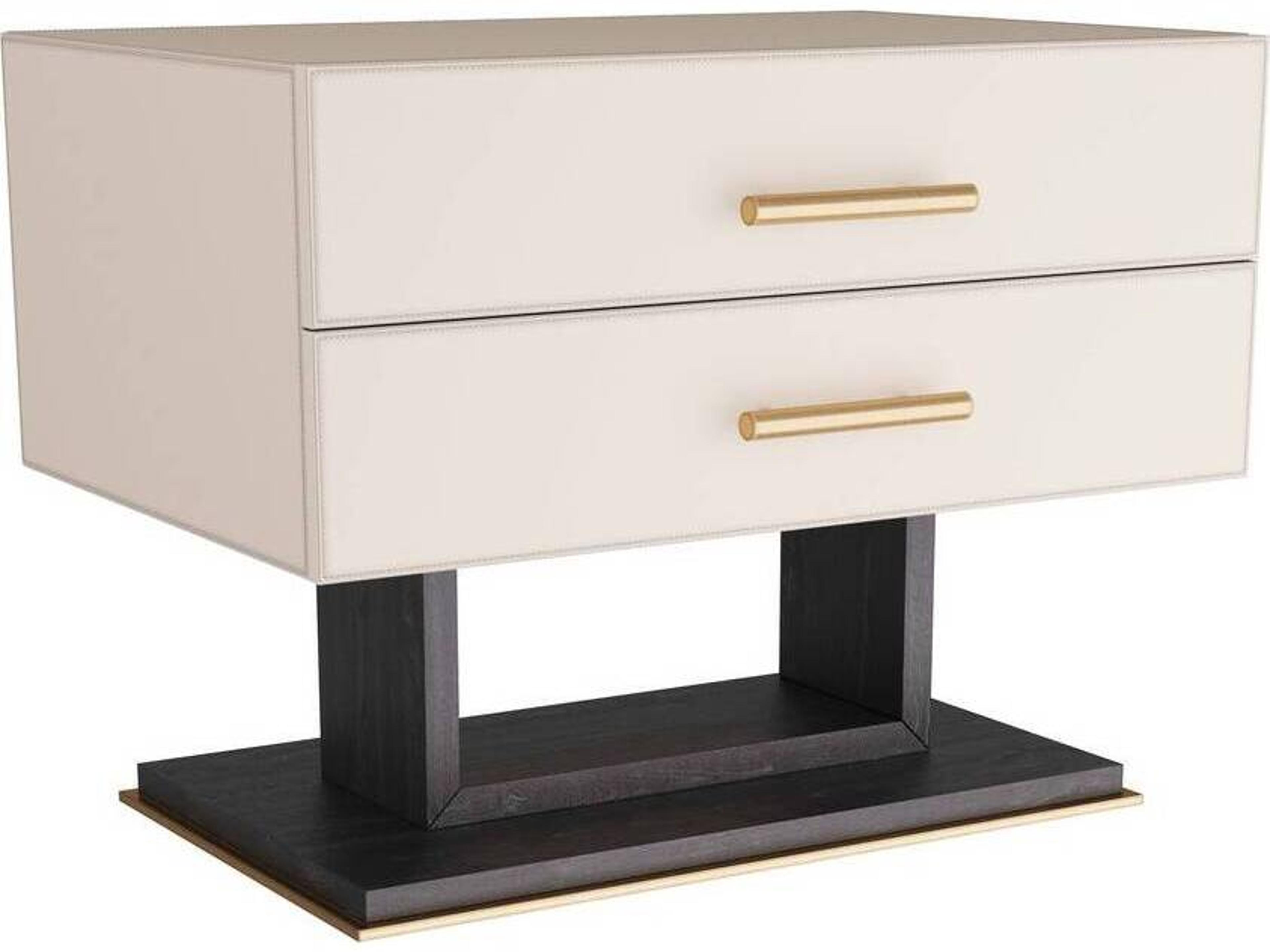 Arteriors Home 2-Drawers Beige Tatro Nightstand