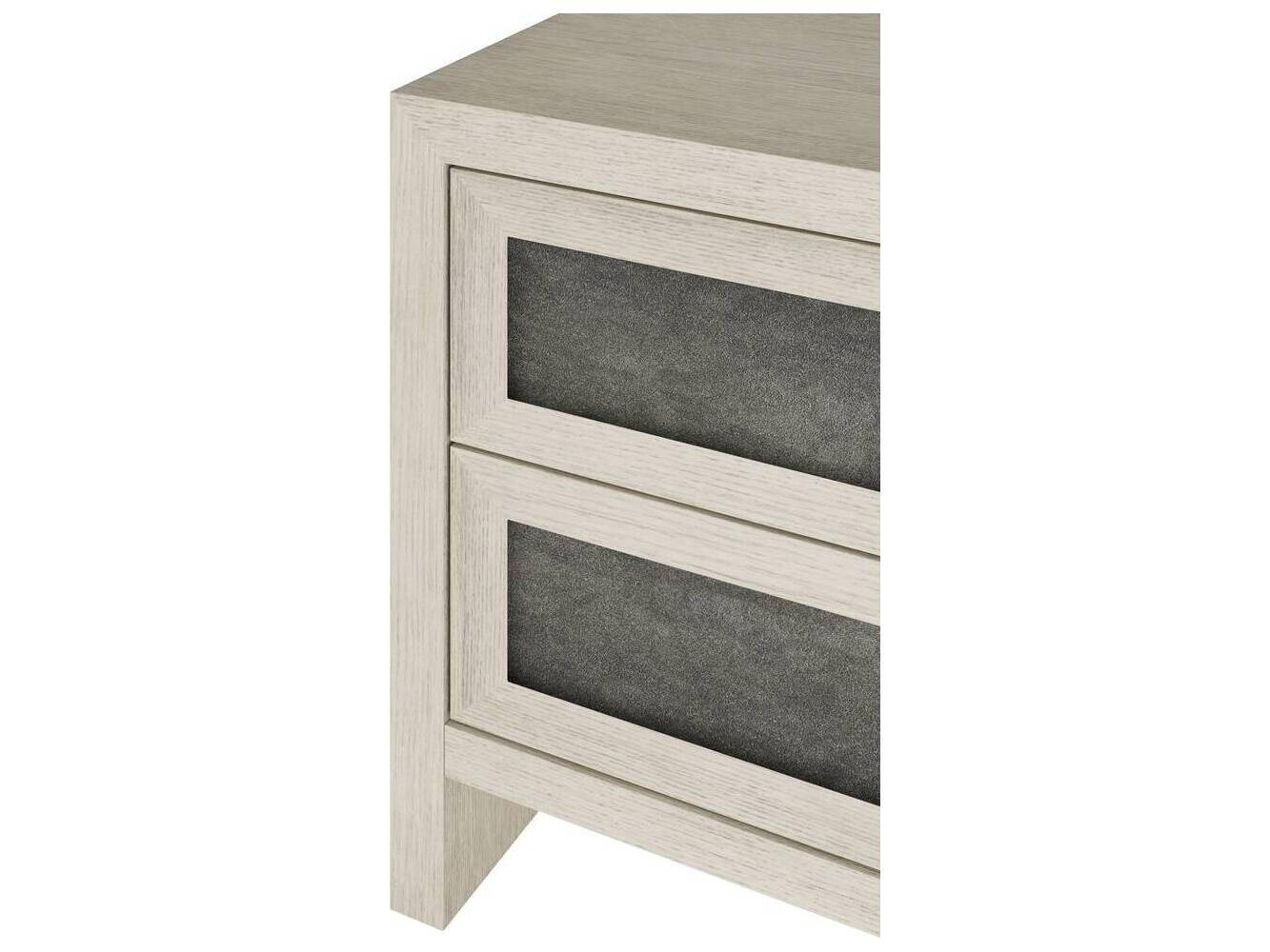 Arteriors Home 2-Drawers Gray Oak Wood Burnett Nightstand