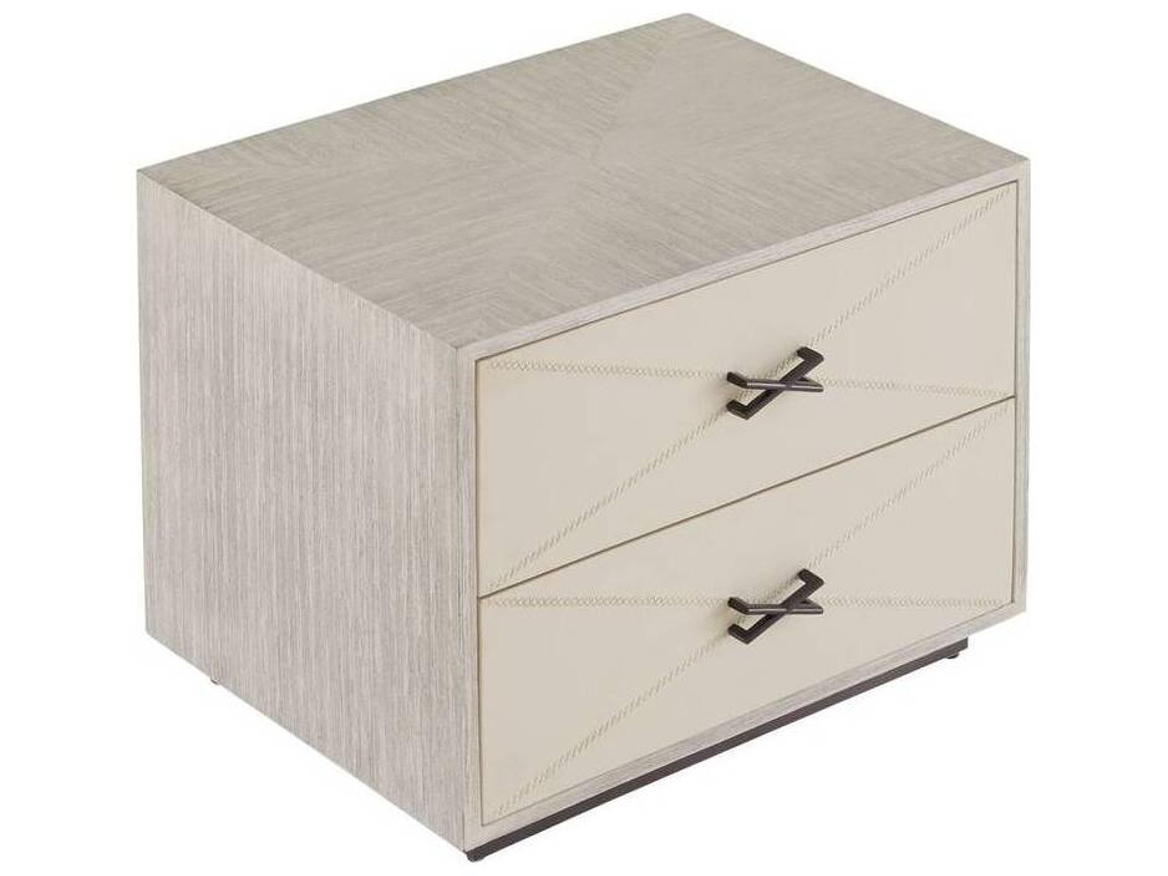 Arteriors Home 2-Drawers Beige Hartzel Nightstand