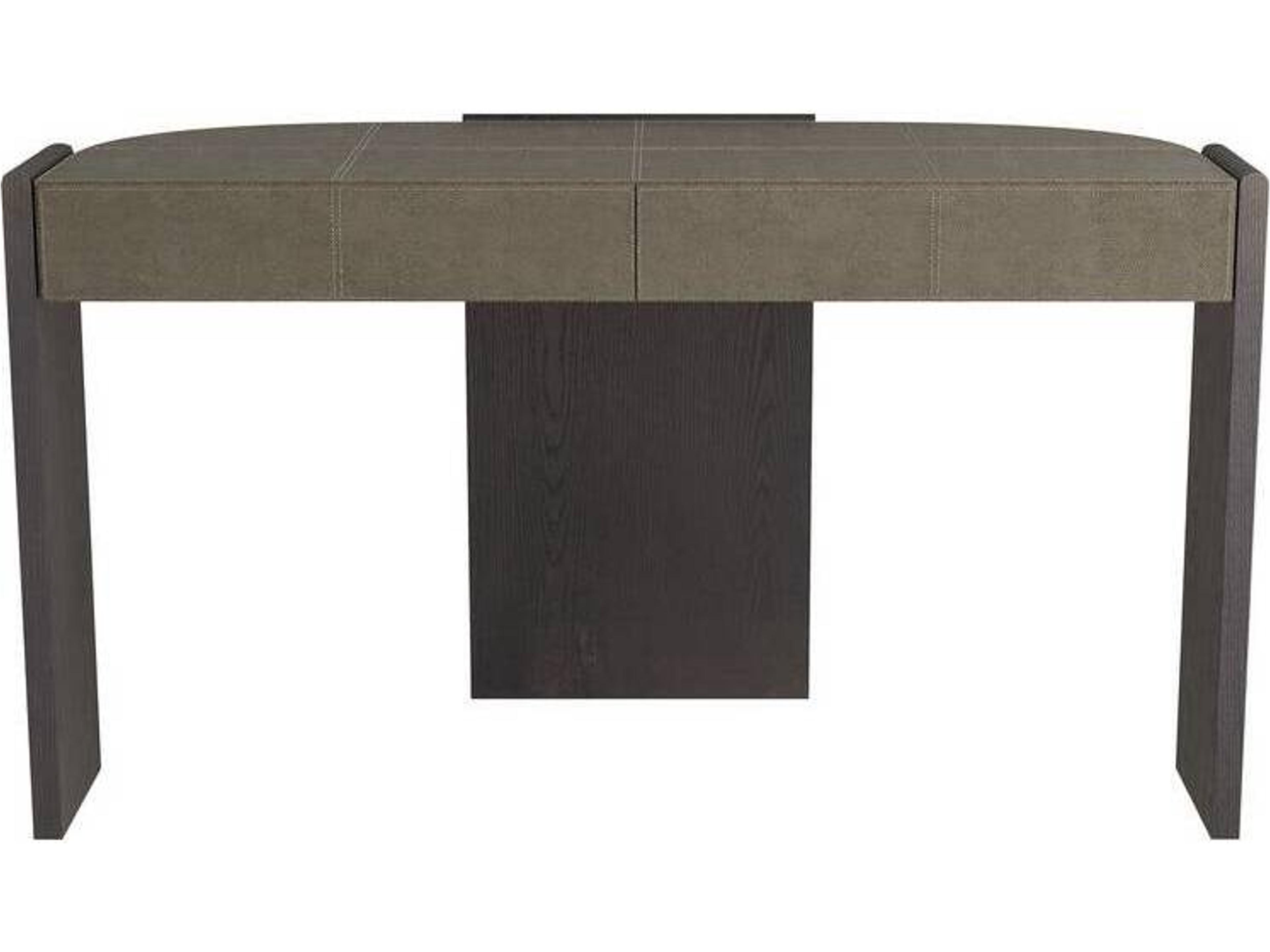 Arellano Desk in Dove Leather and Ebony Oak
