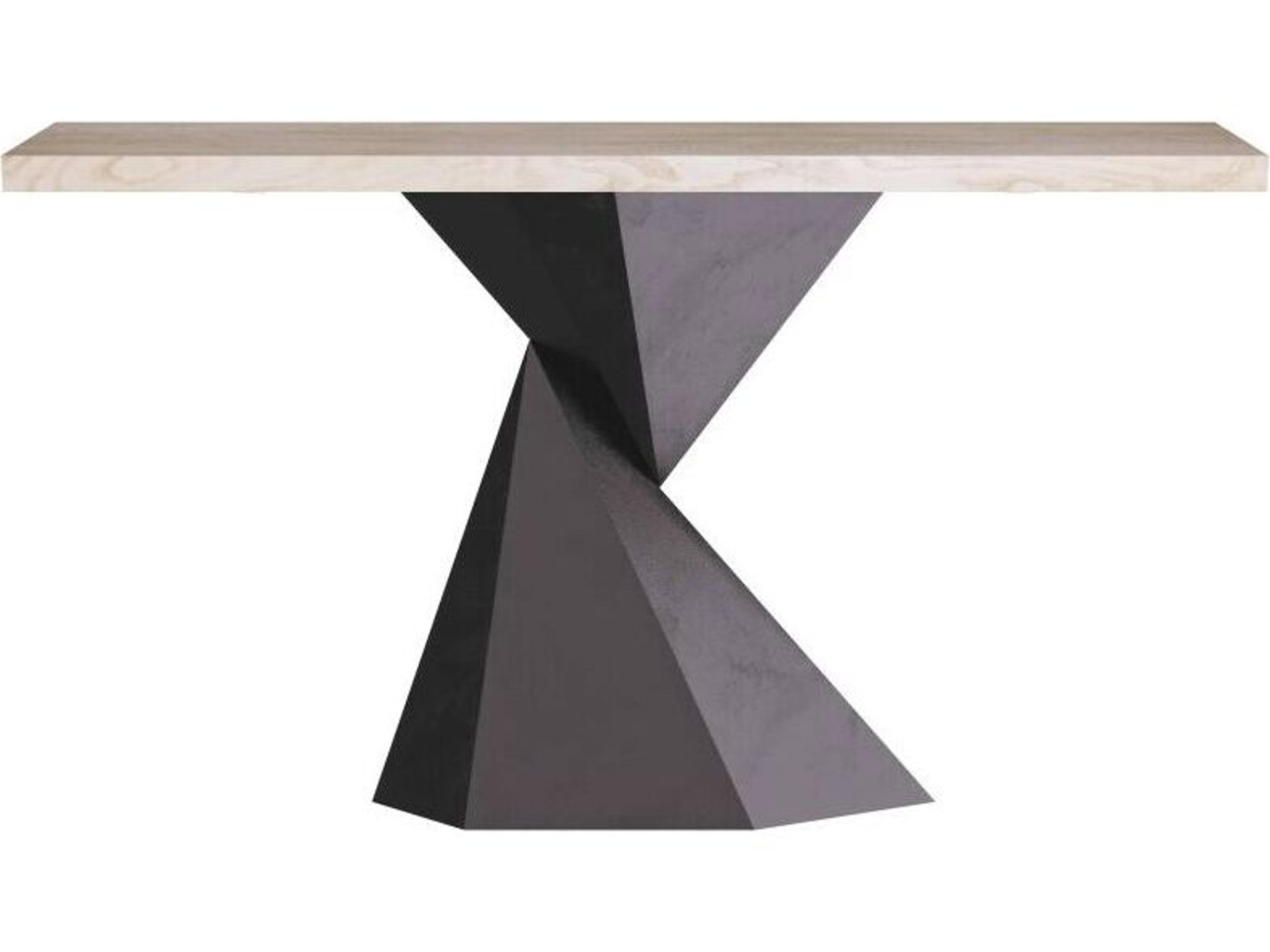 Valder Console Table Modern Origami-Inspired