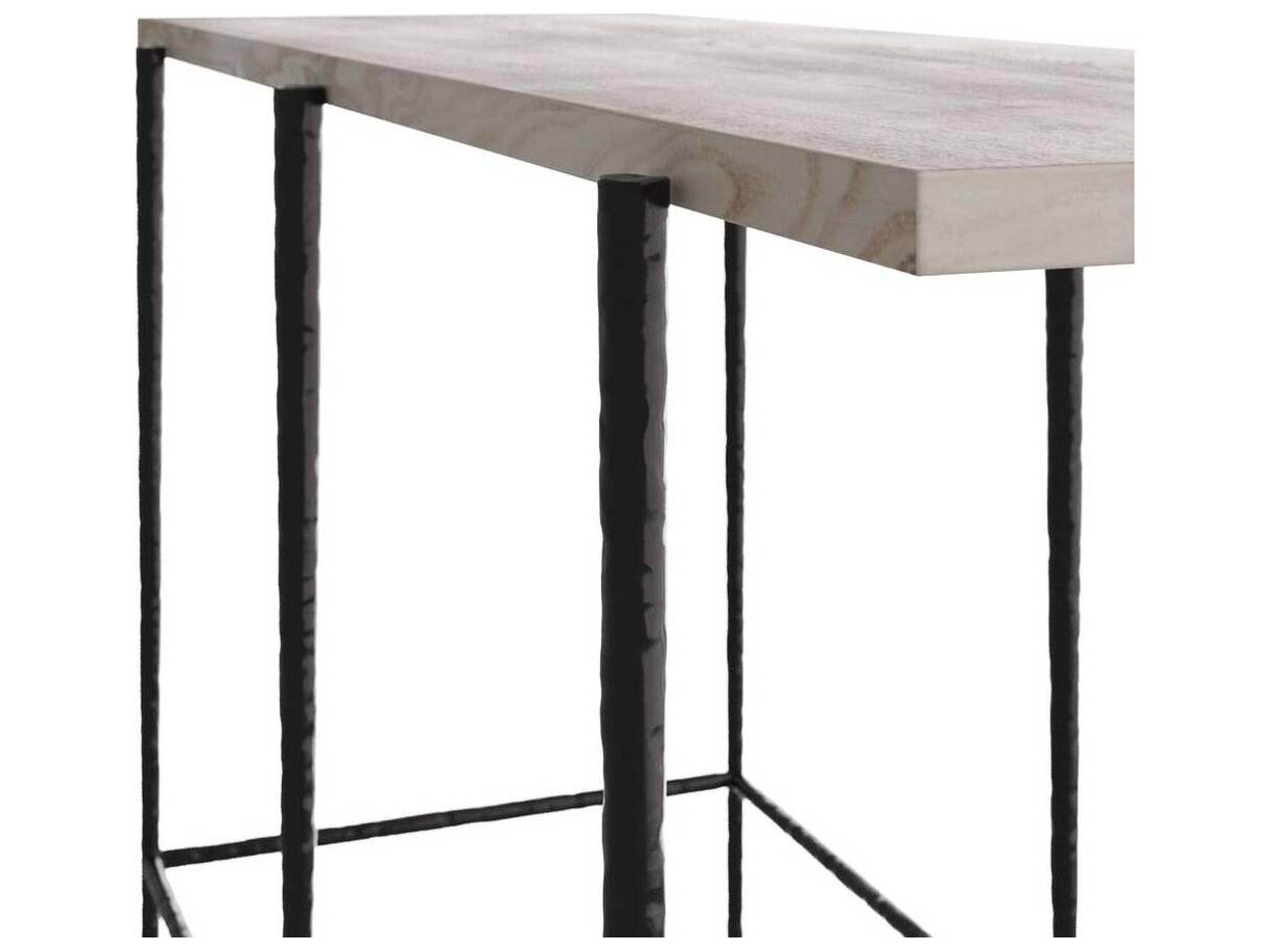 Arteriors Home Rectangular Wood Smoke Console Table