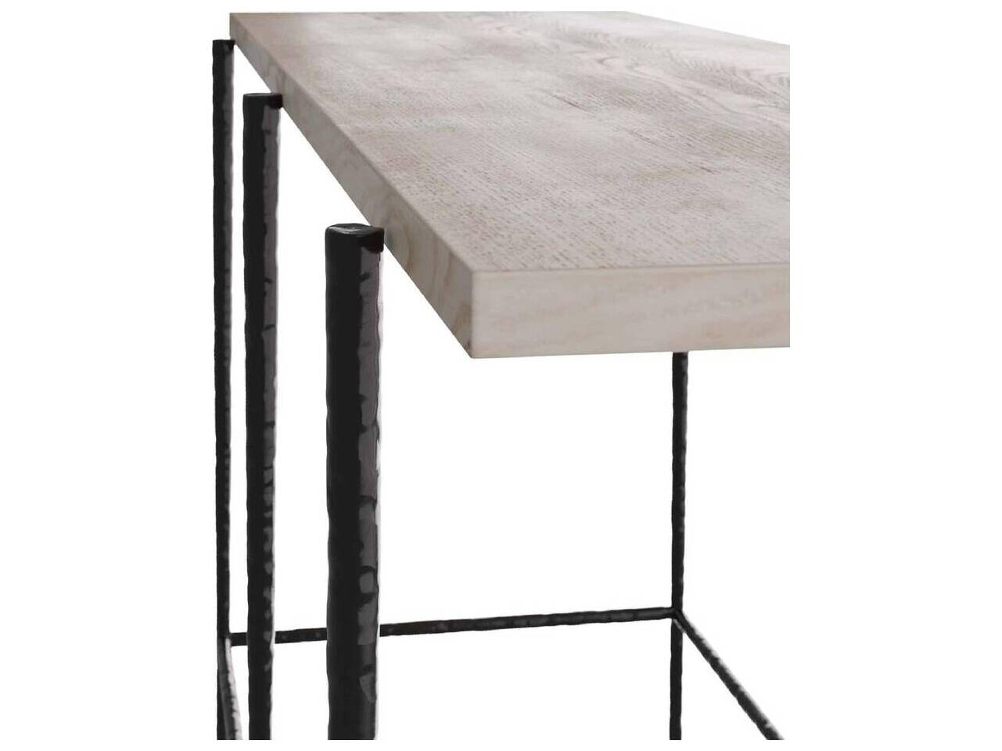 Arteriors Home Rectangular Wood Smoke Console Table
