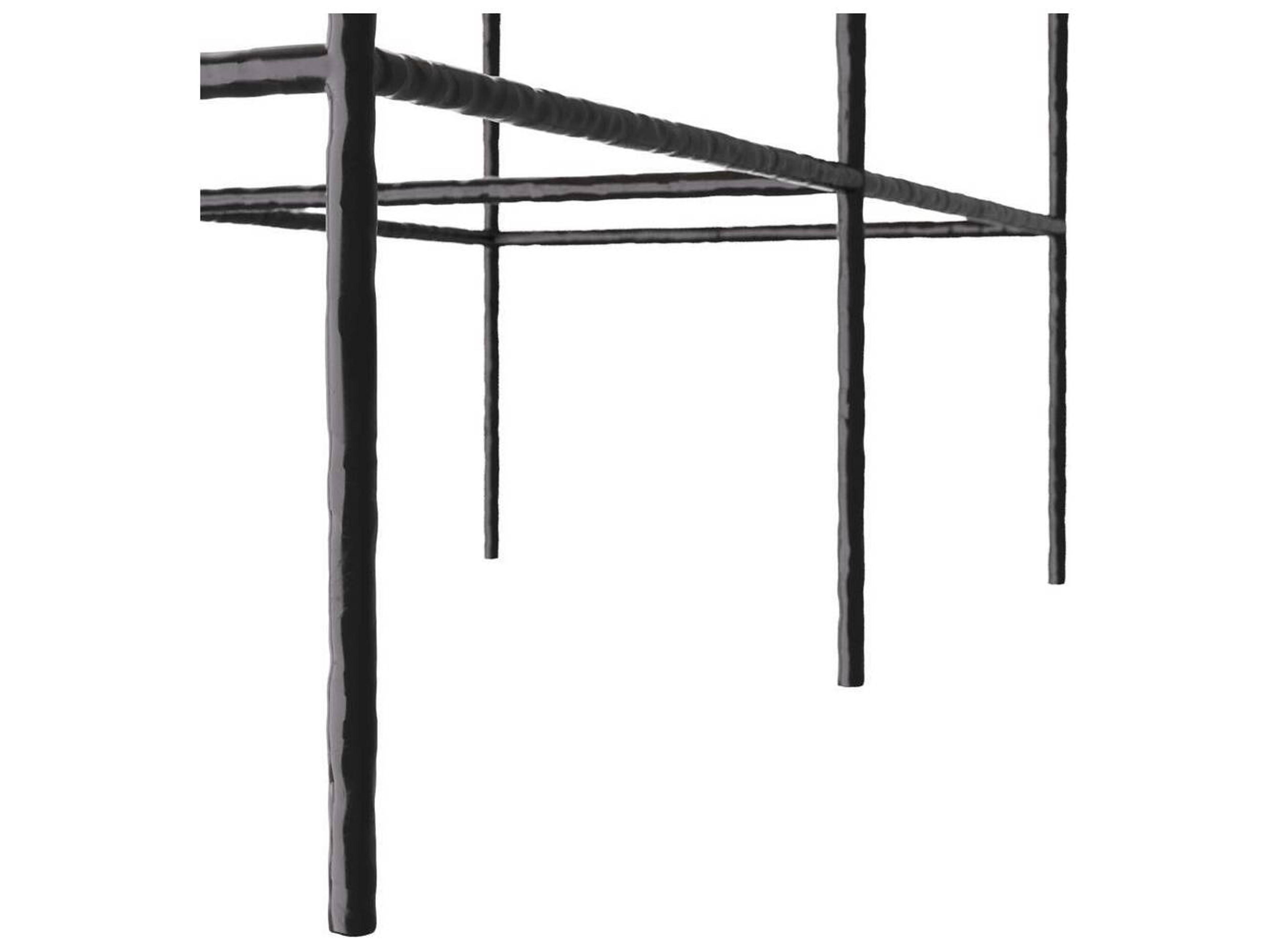 Arteriors Home Rectangular Wood Smoke Console Table