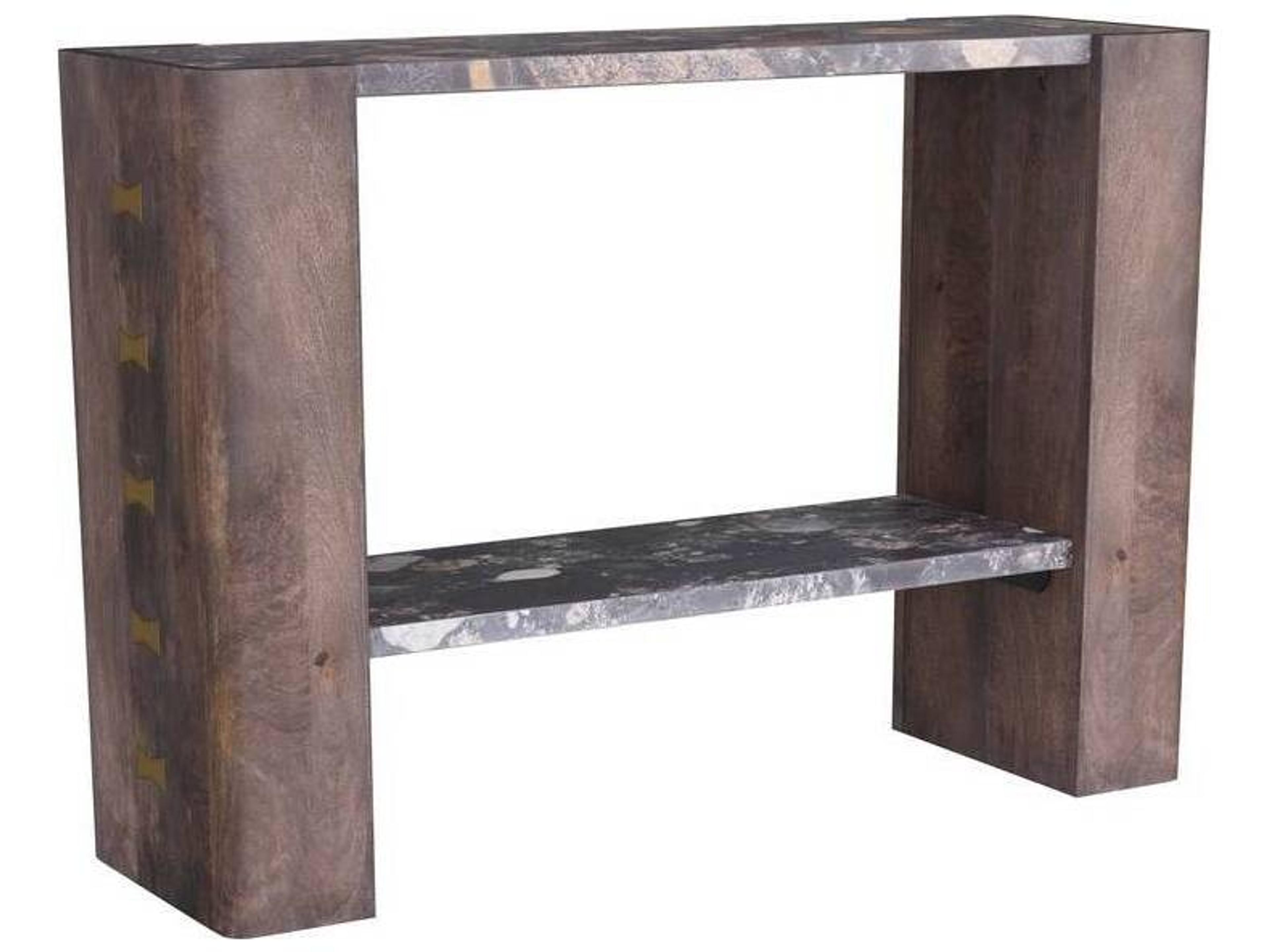 Arteriors Home Rectangular Marble Caspian Umber Torelli Console Table