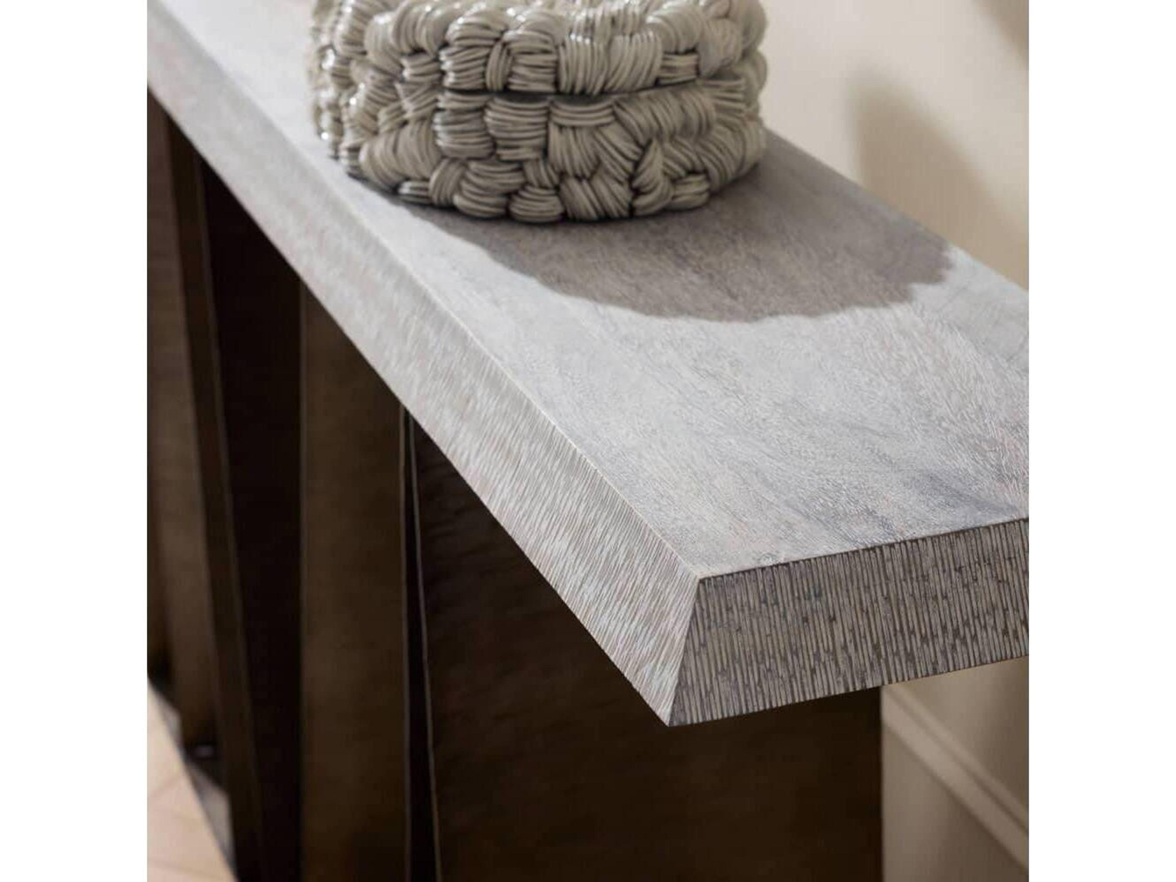 Arteriors Home Rectangular Wood Smoke Carbon Gladstone Console Table