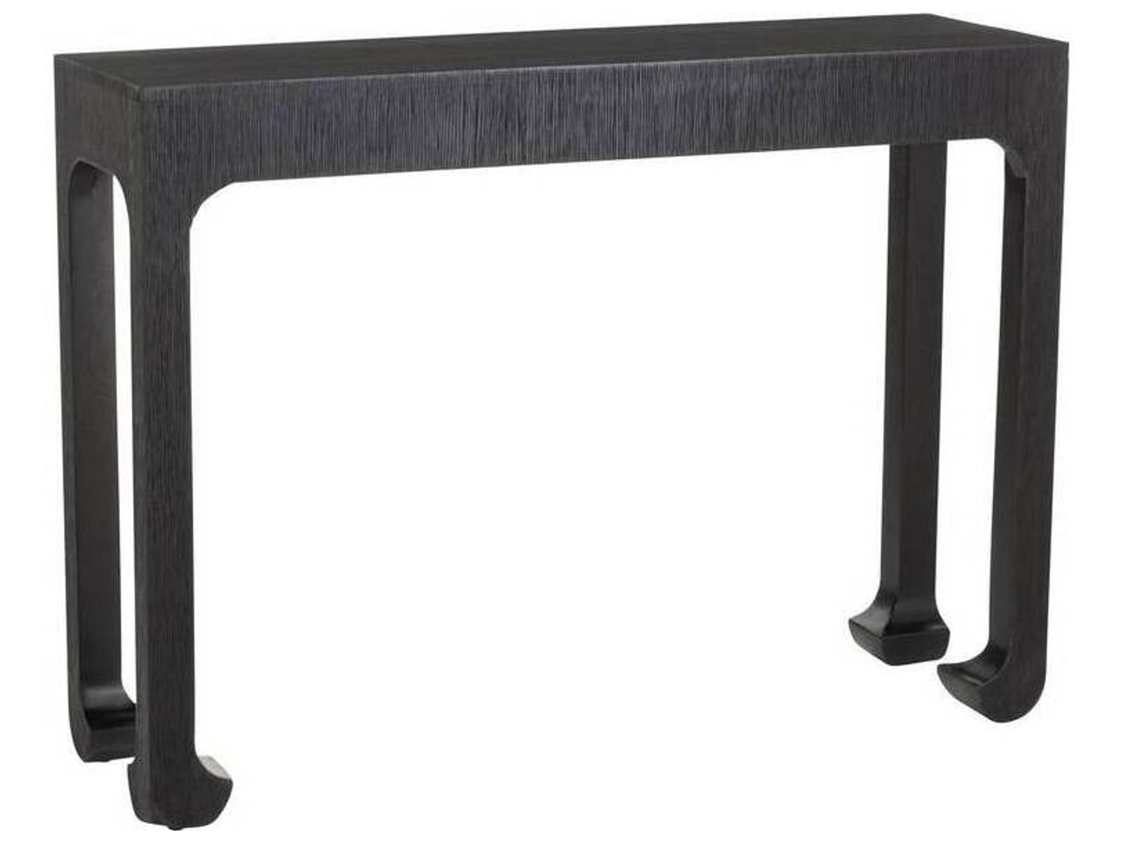 Arteriors Home Ichigo Rectangular Wood Ebony Black Console Table