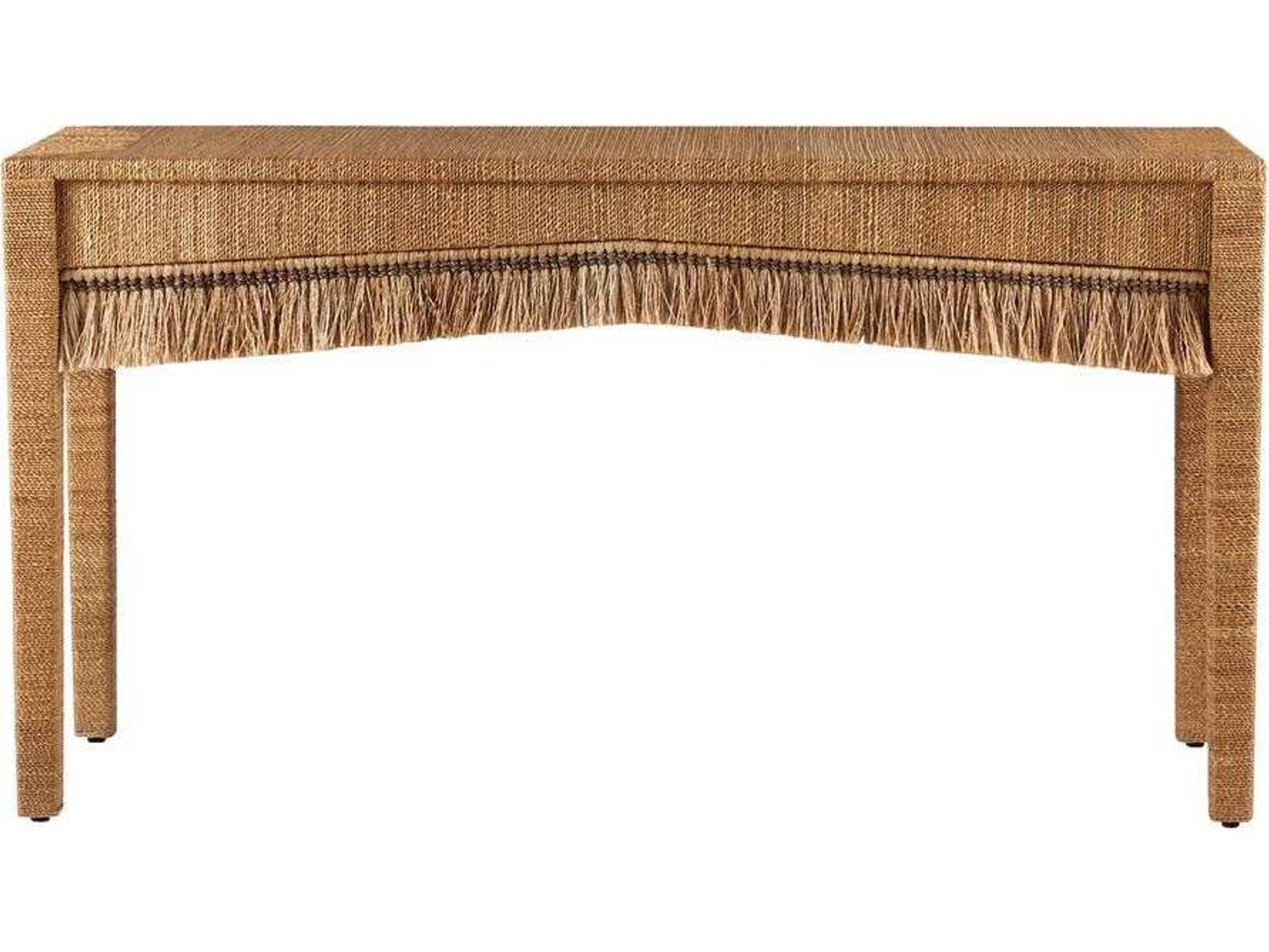 Arteriors Home Rectangular Natural Abaca Kai Console Table