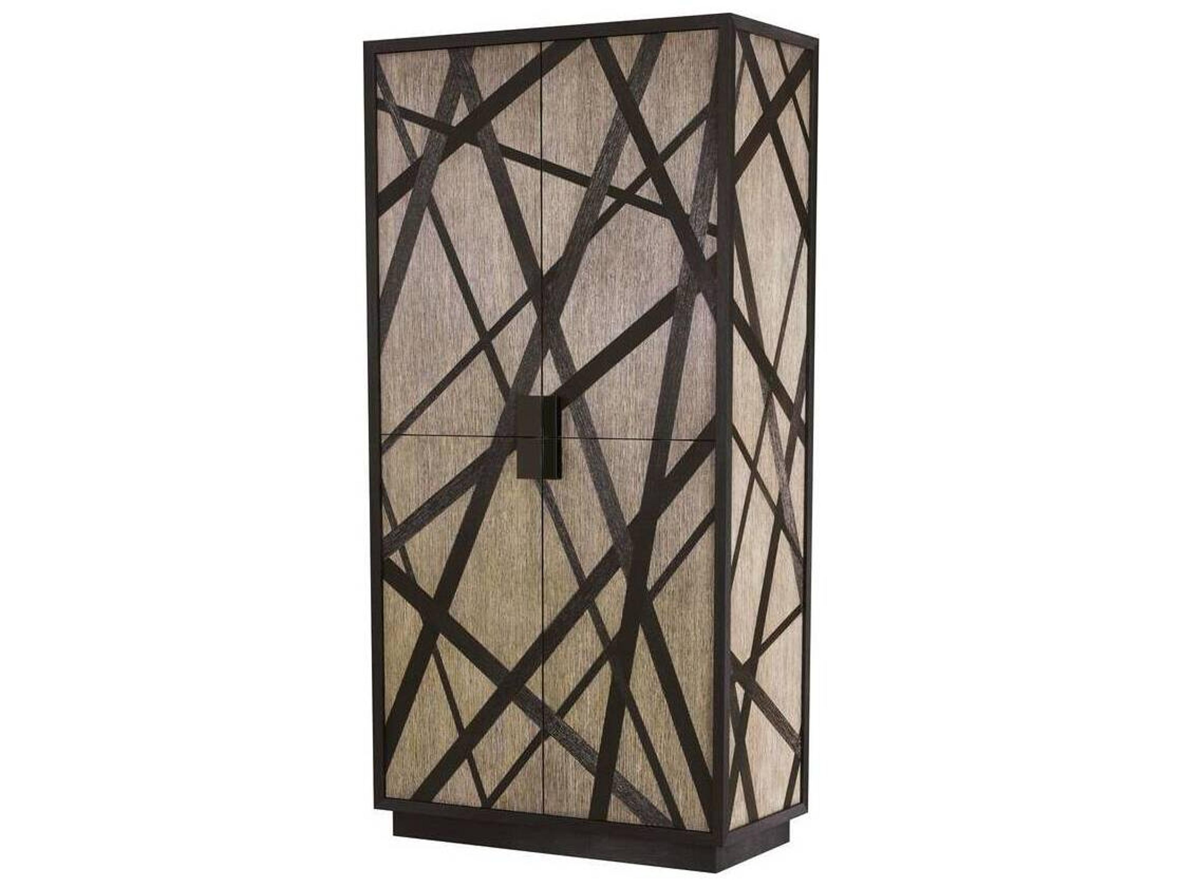 Arteriors Home Trescott Affogato Ebony Black Oak Wood Accent Chest