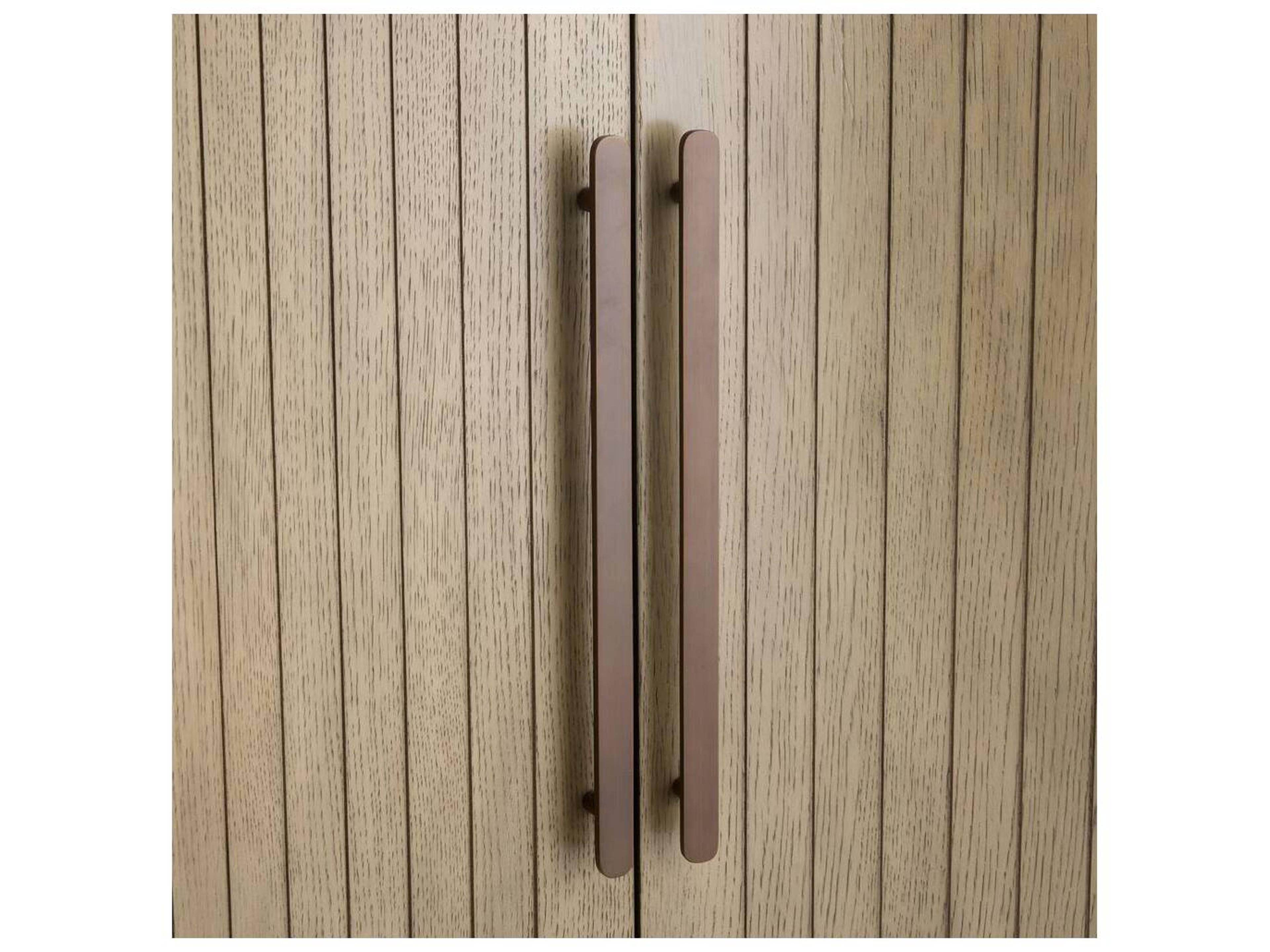 Arteriors Home Tilton Chateau Smoke Vintage Brass Brown Oak Wood Accent Chest