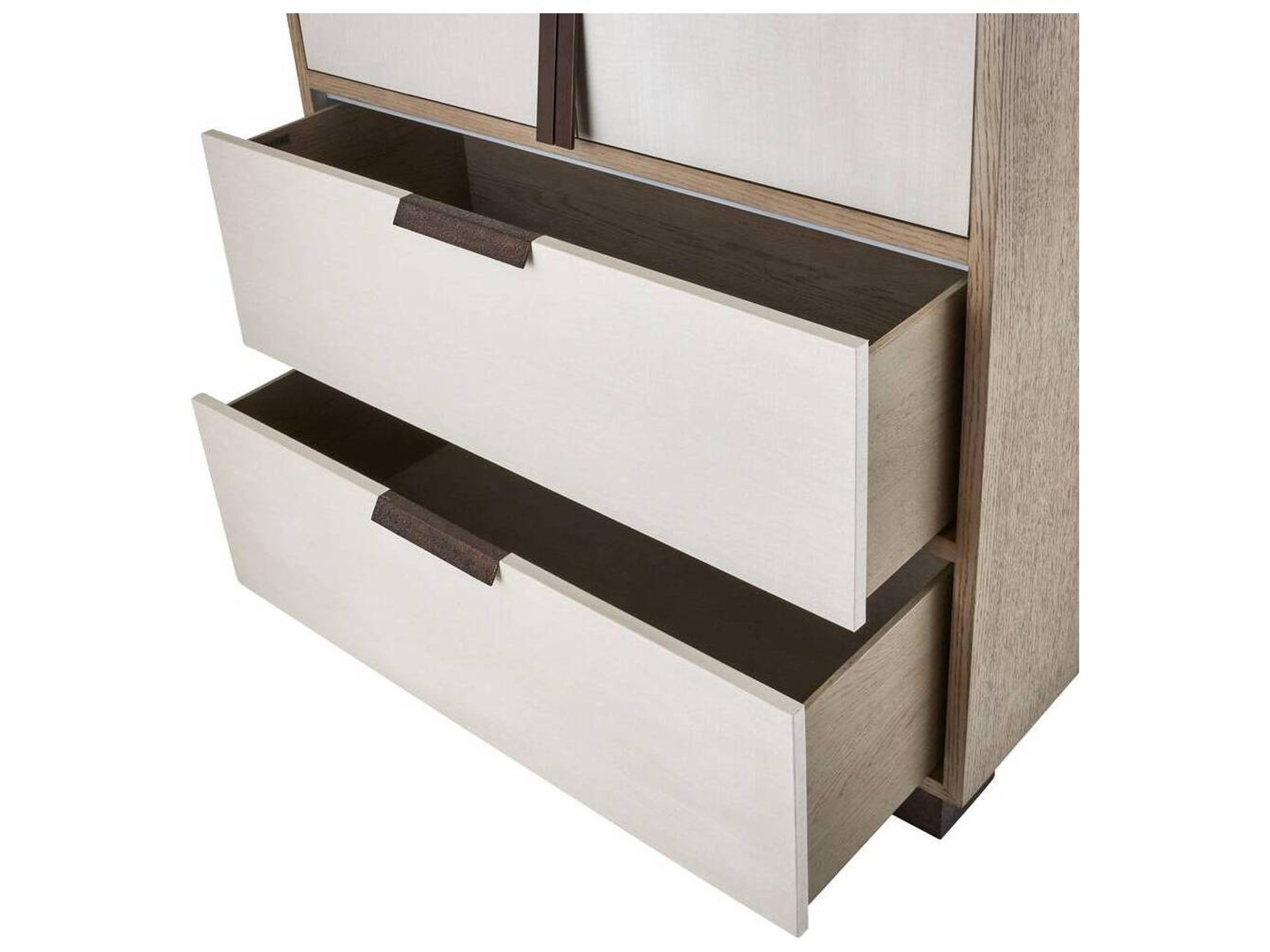 Arteriors Home Dorsey Beige Smoke Oak Wood Accent Chest