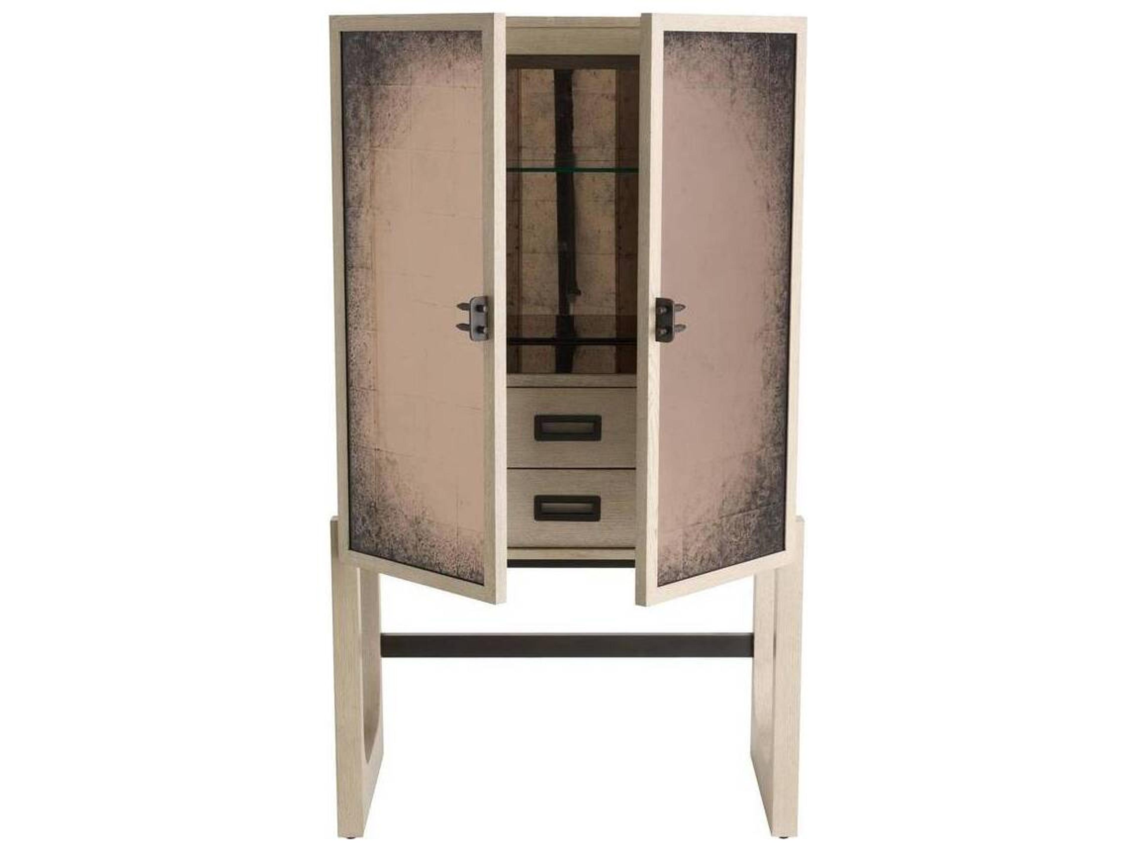 Arteriors Home Jermaine Champagne Bar Cabinet